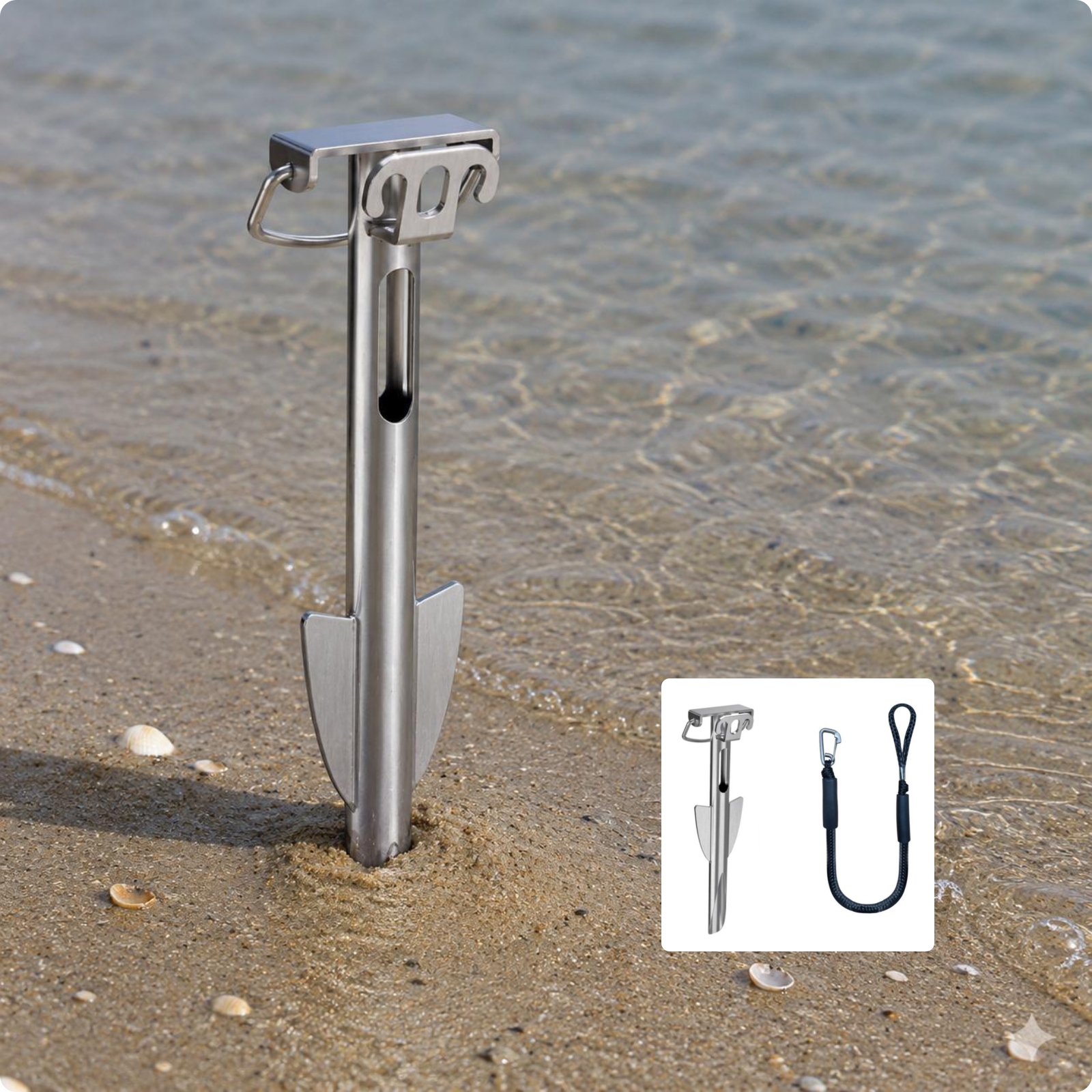 Lightweight Boat Sand Anchor Portable Marine Gear for Dock