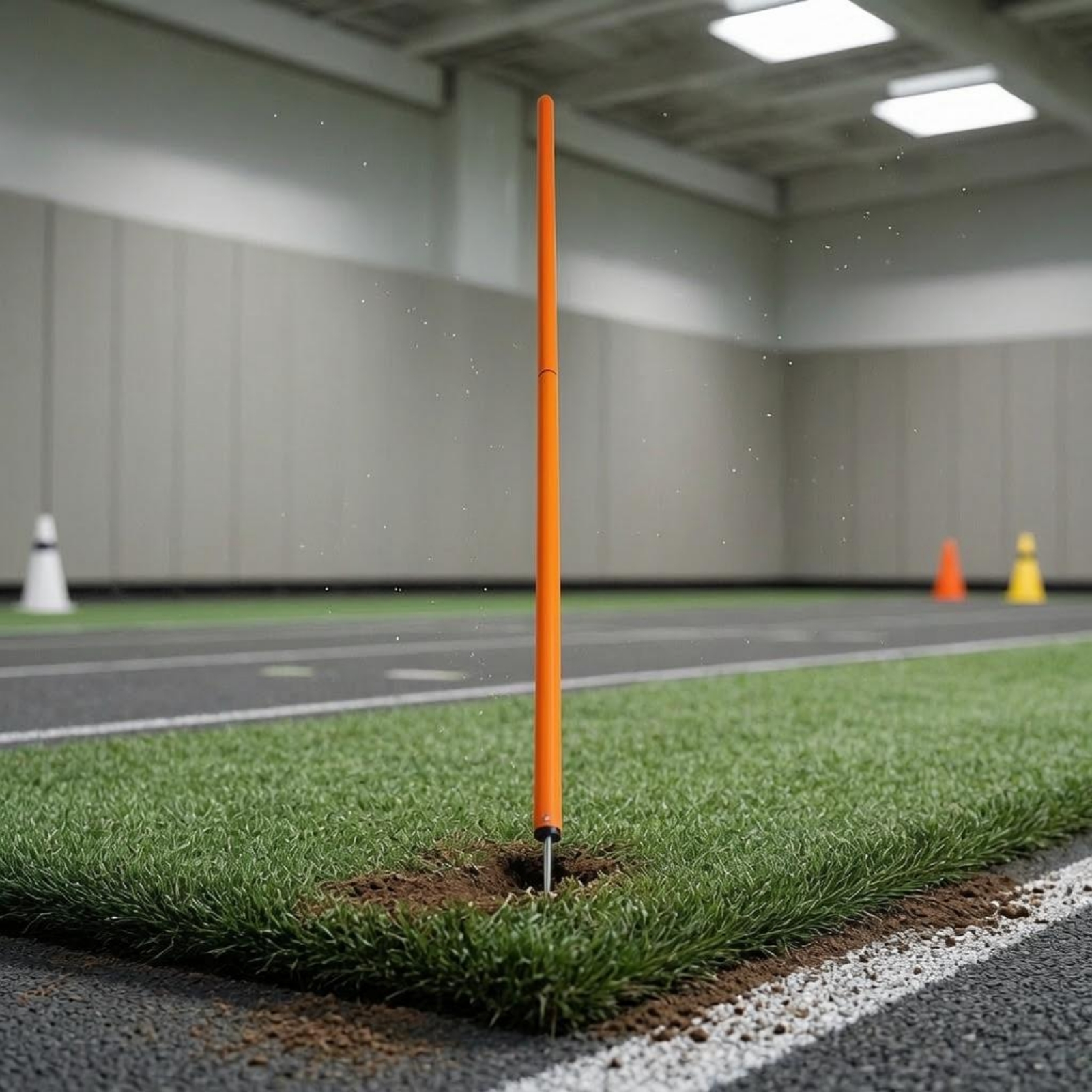 Trainingsstangen mit Erdspieß orange Slalomstange abnehmbar für Slalomtraining - Produktbild 1