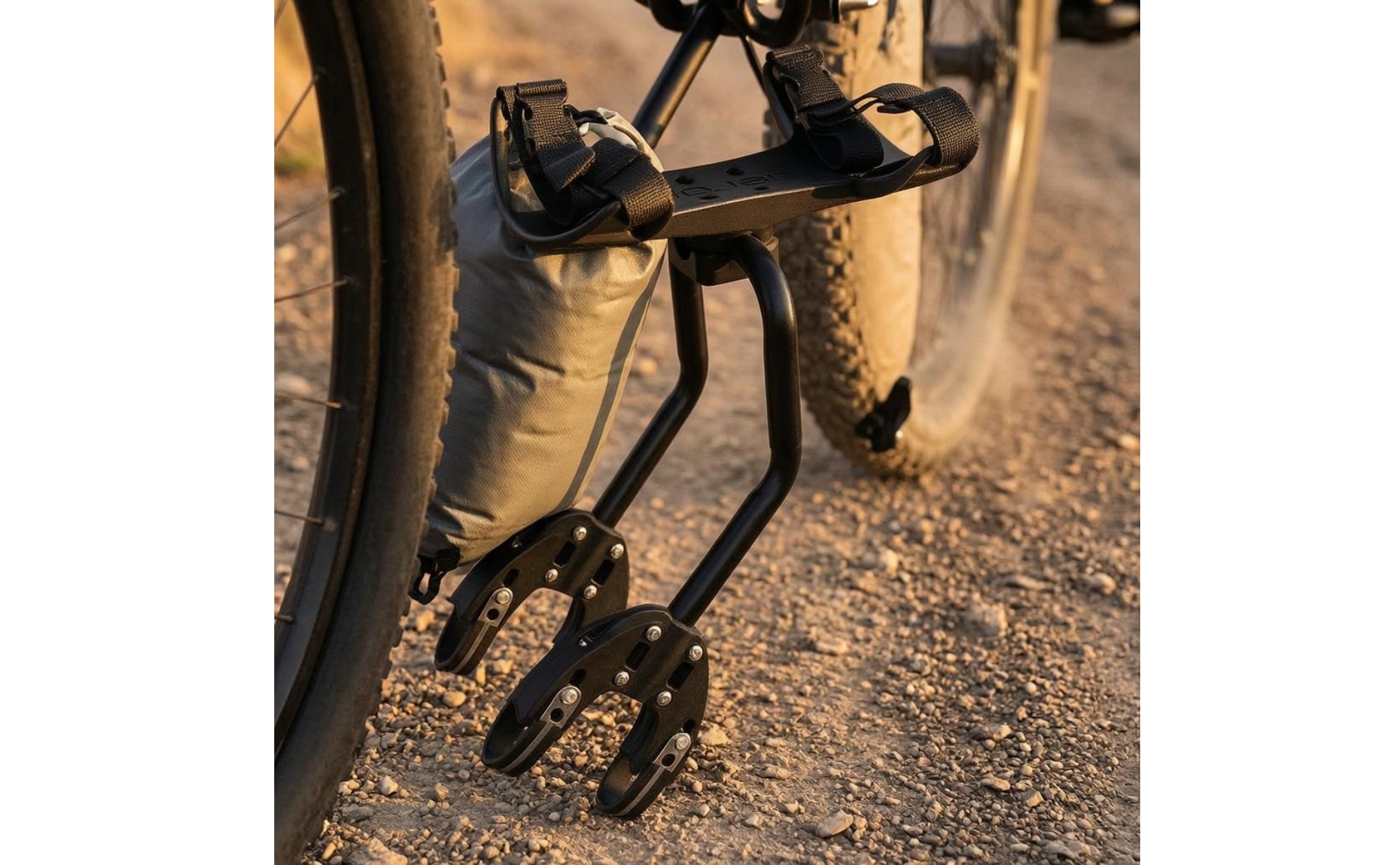 Cycle Rear Cargo Rack 50 Kg Load Capacity Rear Bike Rack Adjustable Straps