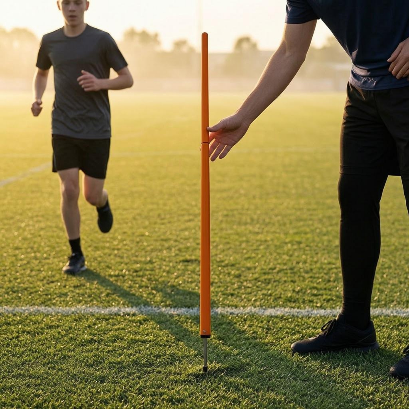 Trainingsstangen mit Erdspieß orange Slalomstange abnehmbar für Slalomtraining - Produktbild 7