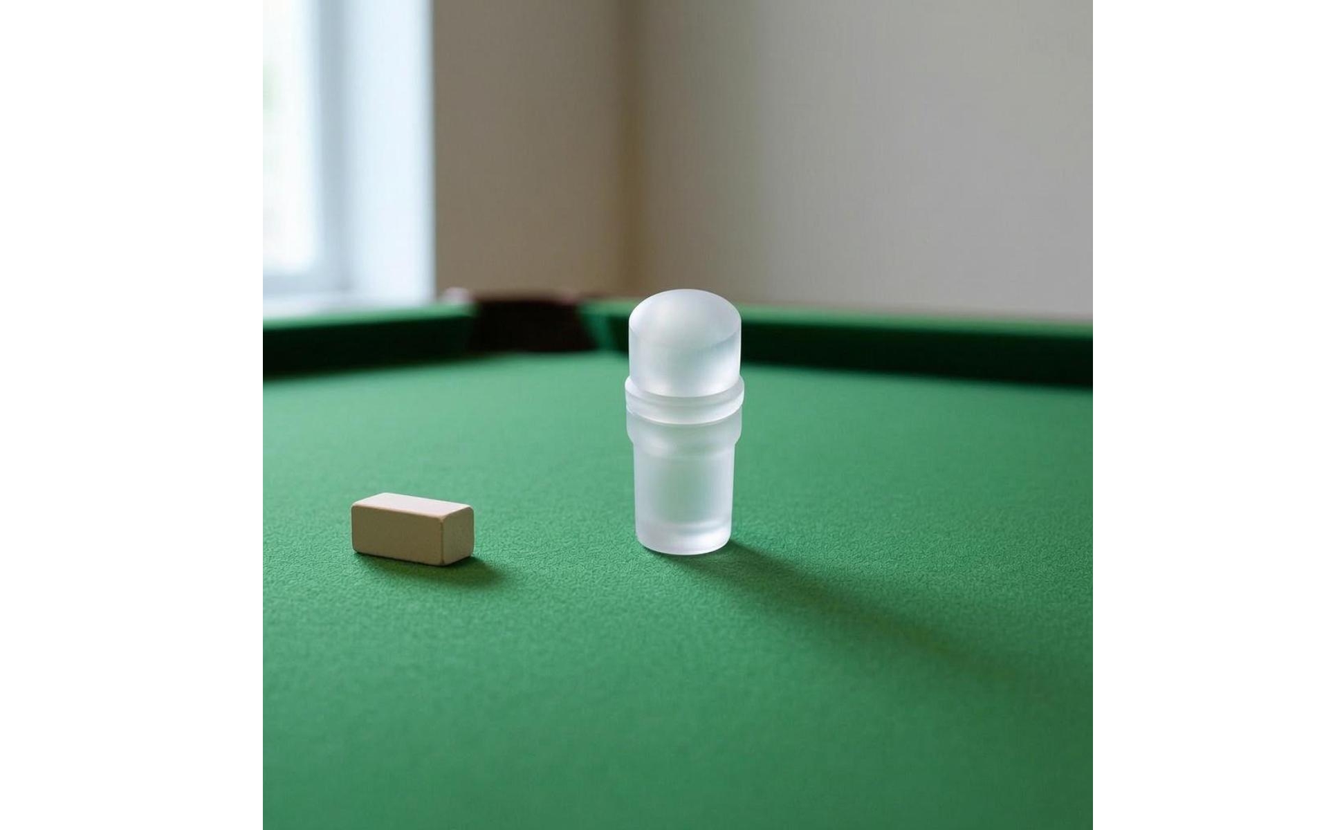 Billiard Cue Protector Cap Frosted Transparent Acrylic Cue Cap Rounded Top