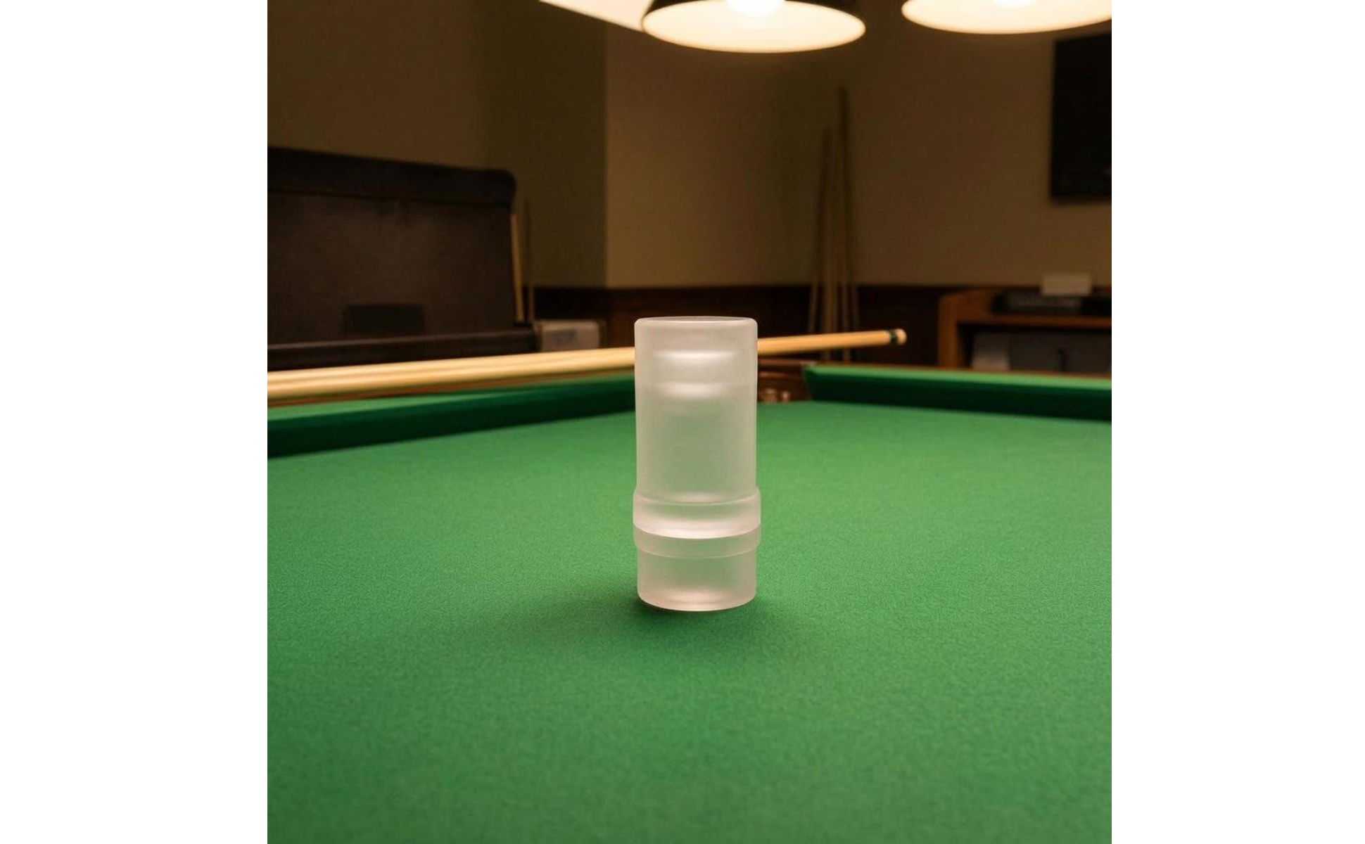 Billiard Cue Protector Cap Frosted Transparent Acrylic Cue Cap Rounded Top