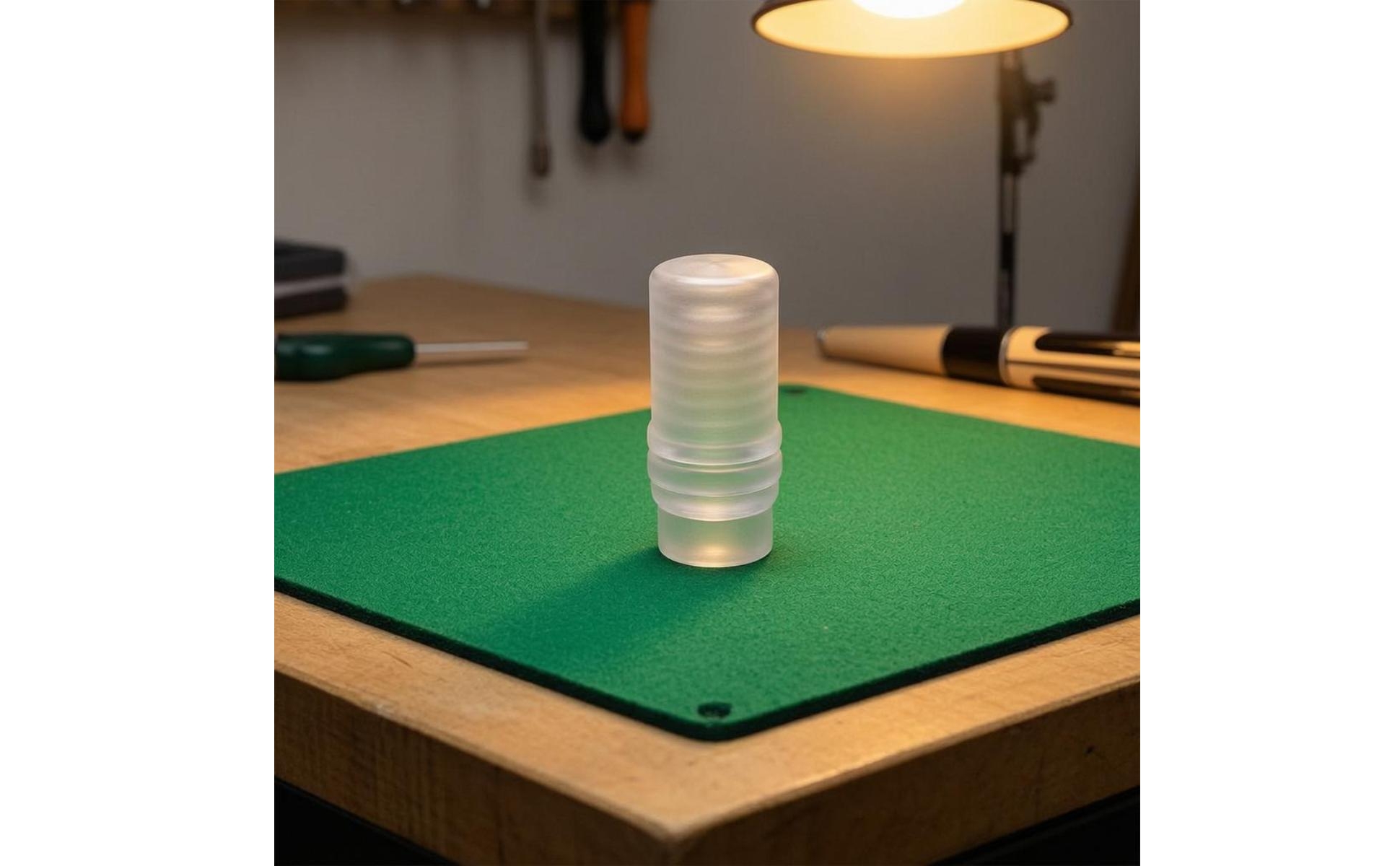Billiard Cue Protector Cap Frosted Transparent Acrylic Cue Cap Rounded Top