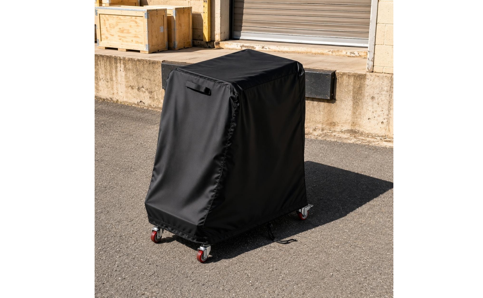 L-Shaped Chair Trolley Cover 210D Folding Chair Cart Cover Black
