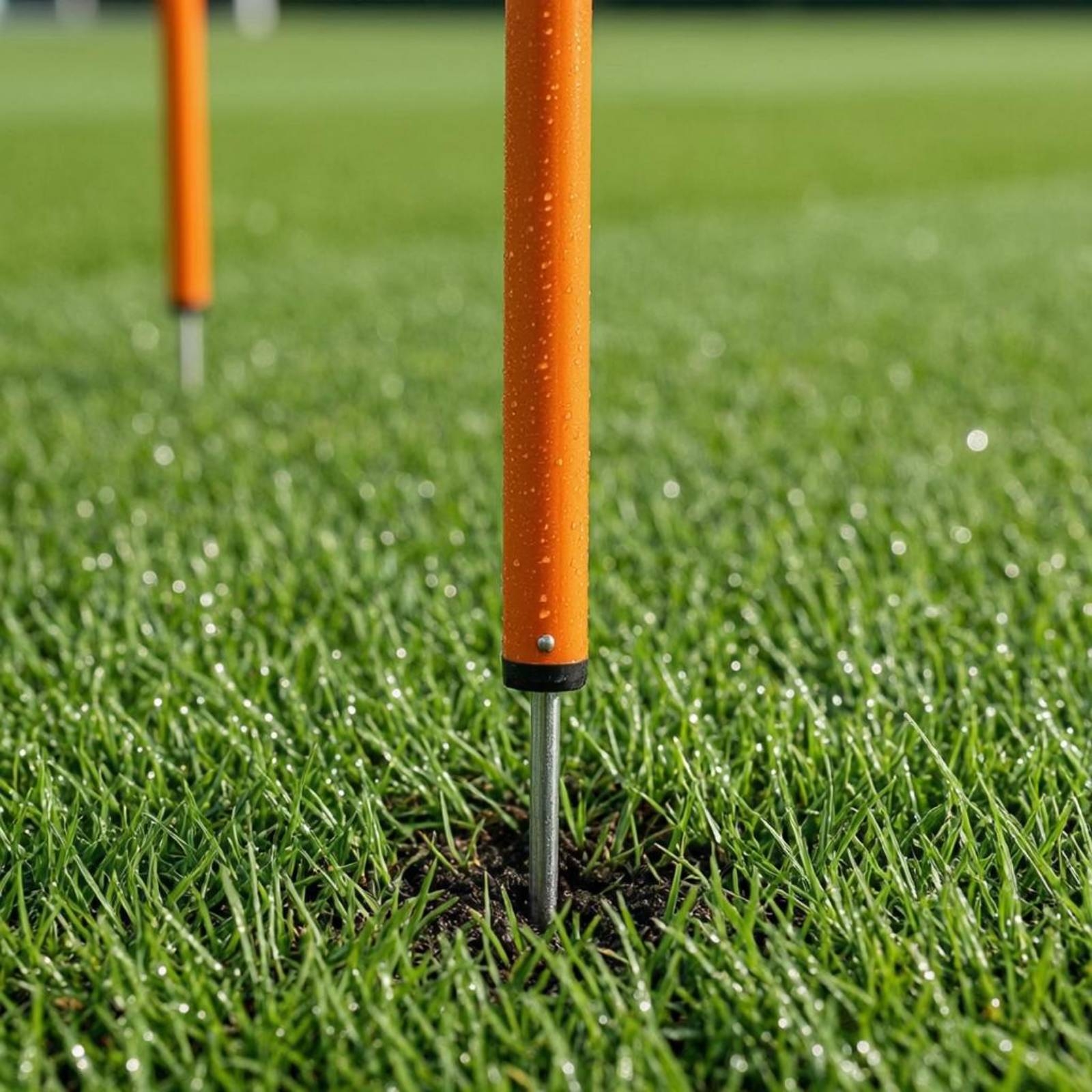 Trainingsstangen mit Erdspieß orange Slalomstange abnehmbar für Slalomtraining - Produktbild 2