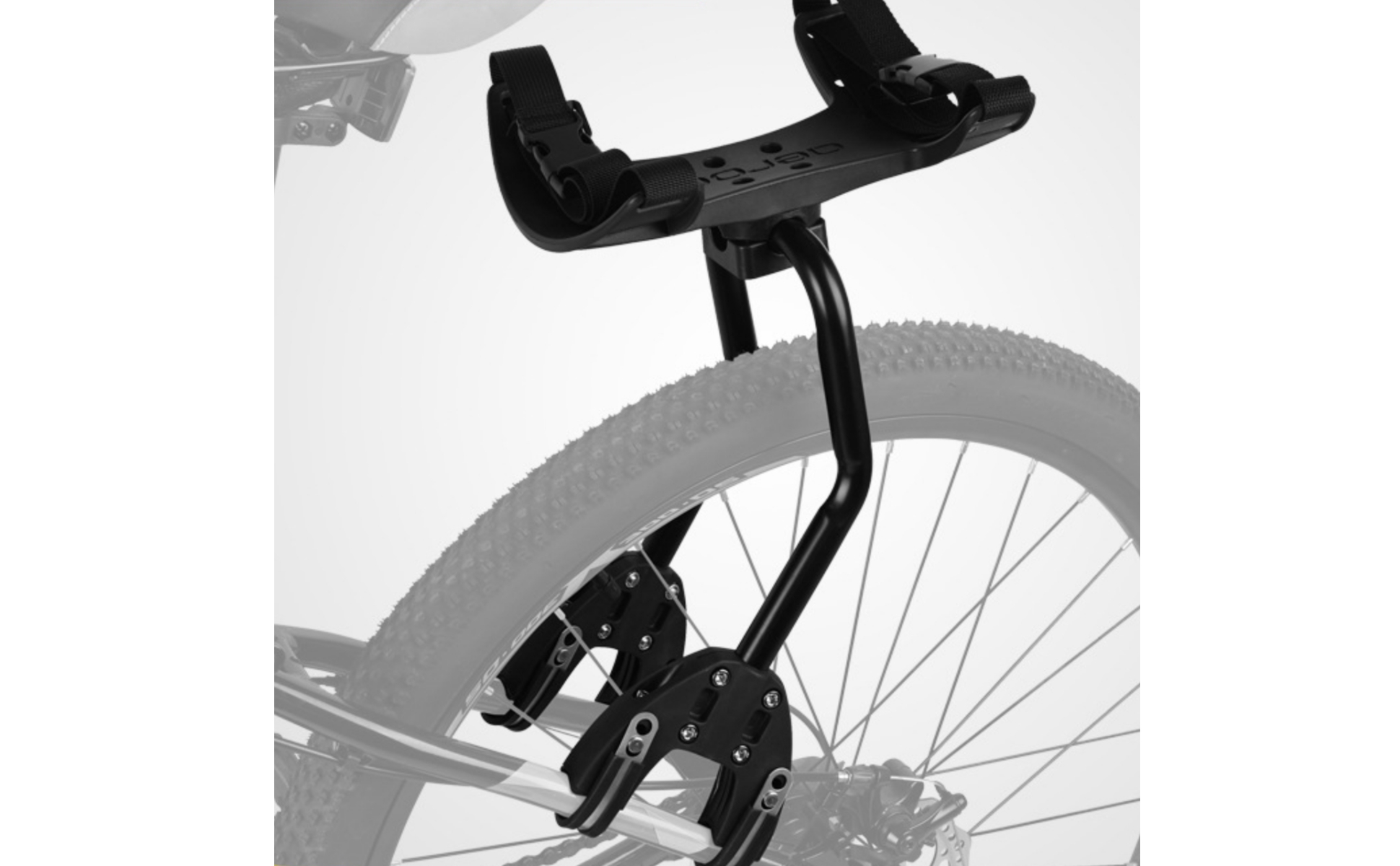 Cycle Rear Cargo Rack 50 Kg Load Capacity Rear Bike Rack Adjustable Straps