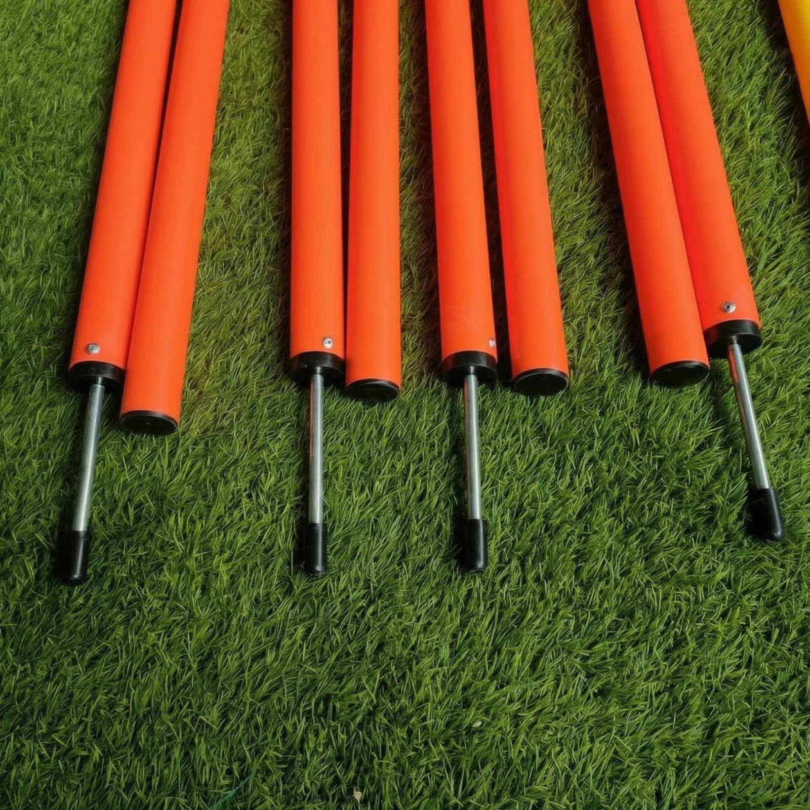 Trainingsstangen mit Erdspieß orange Slalomstange abnehmbar für Slalomtraining - Produktbild 8
