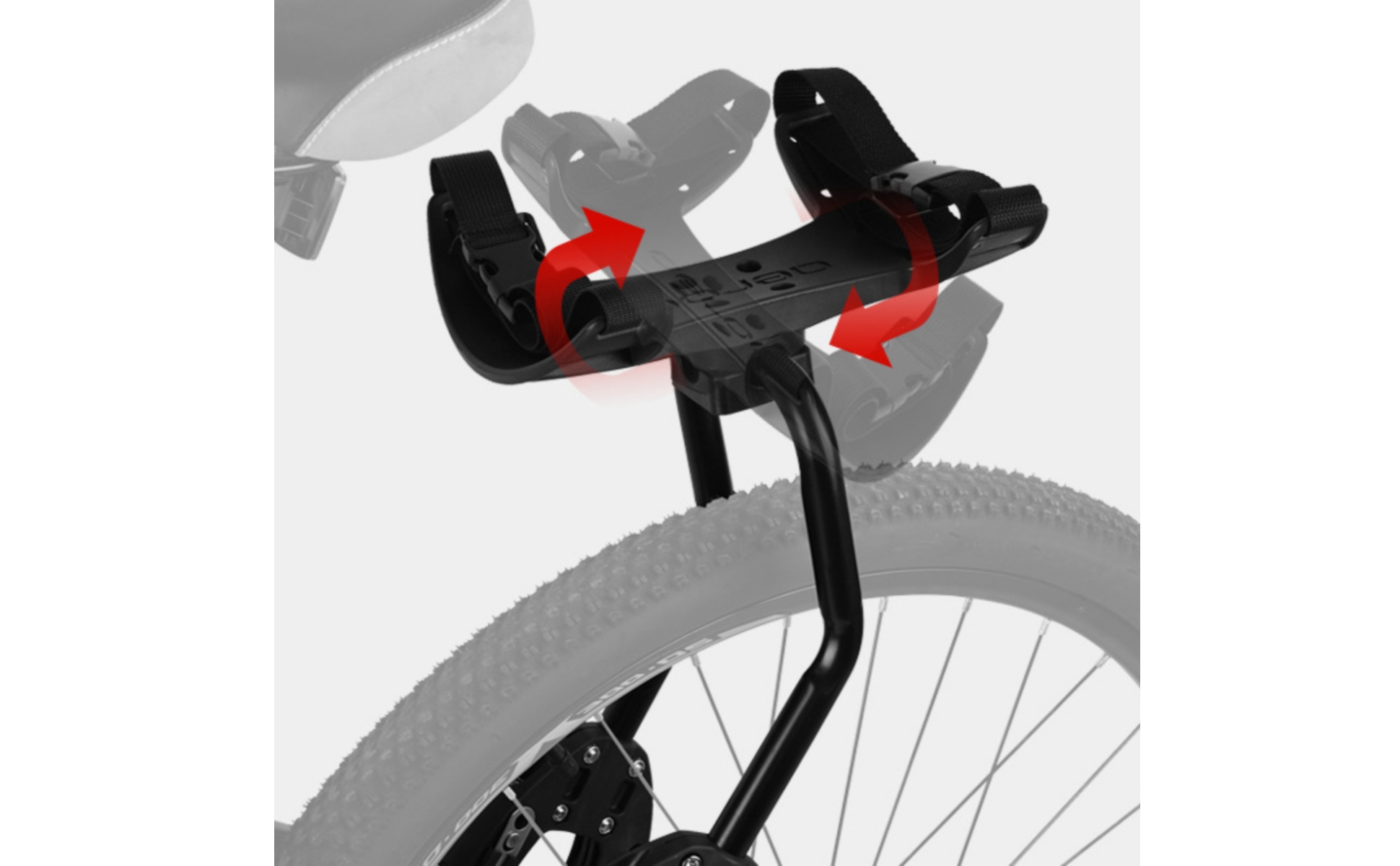Cycle Rear Cargo Rack 50 Kg Load Capacity Rear Bike Rack Adjustable Straps