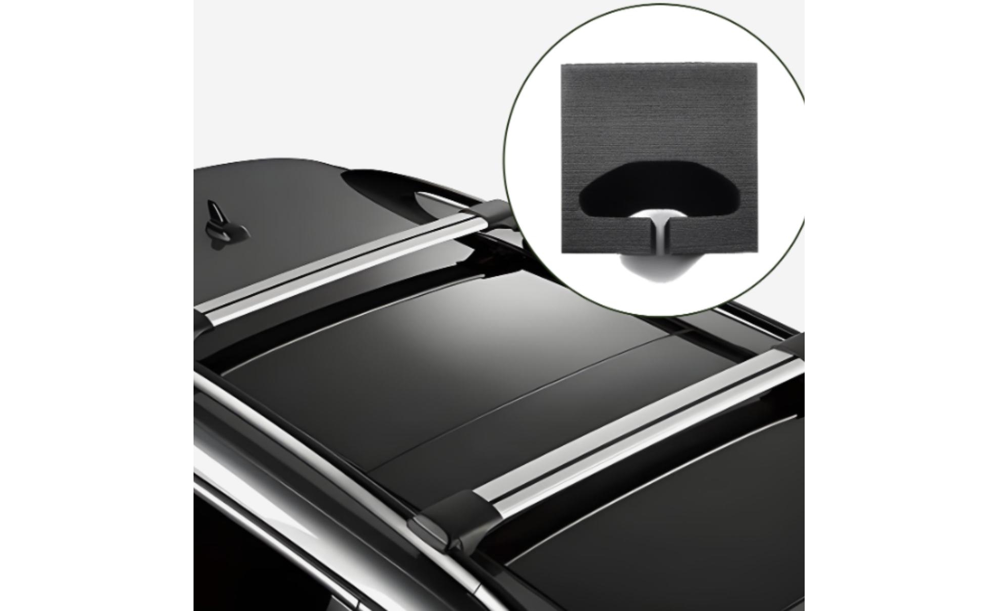 2 Pieces Foam Roof Pad Recessed Strap Channel Kayak Roof Pad