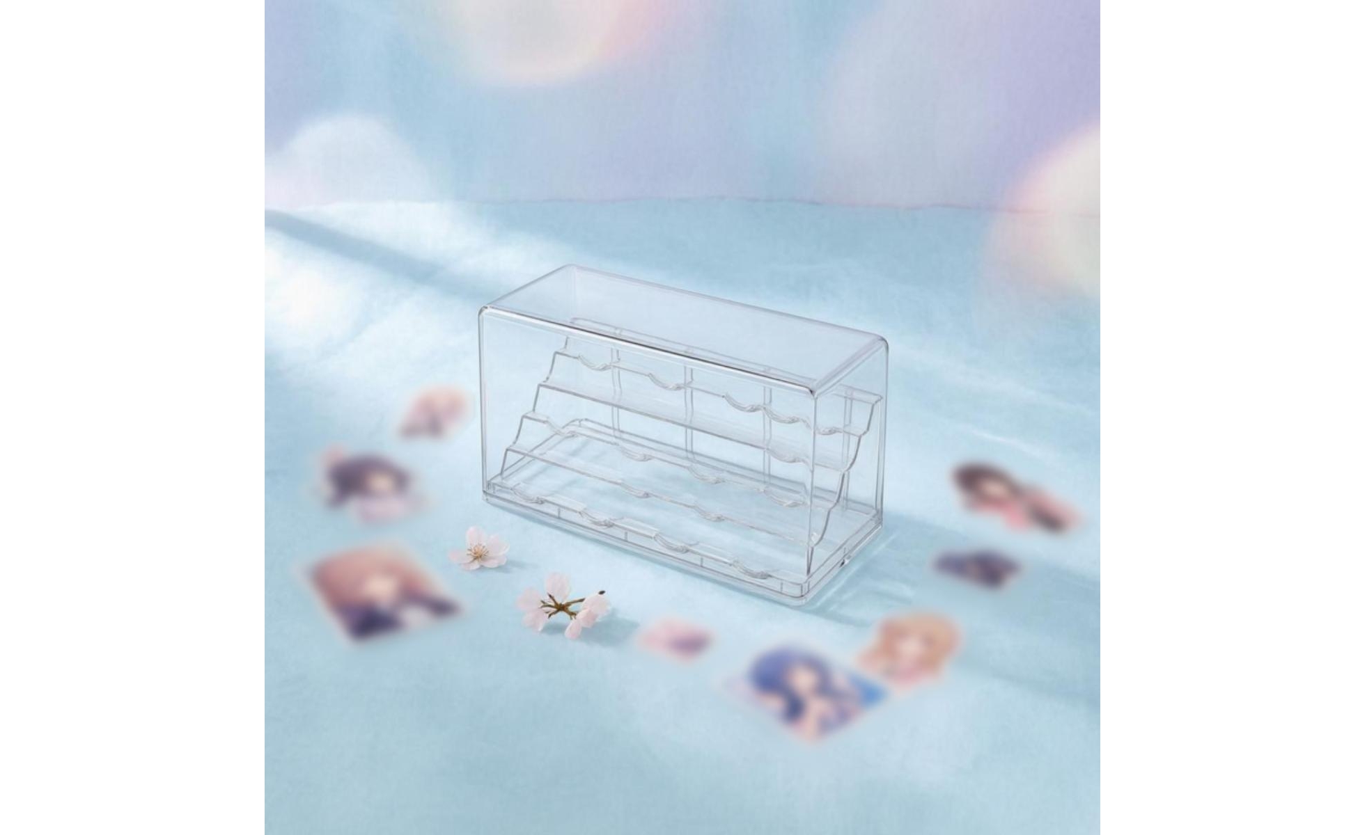 Button Display Box Transparent Button Display Case Dustproof for Collectors
