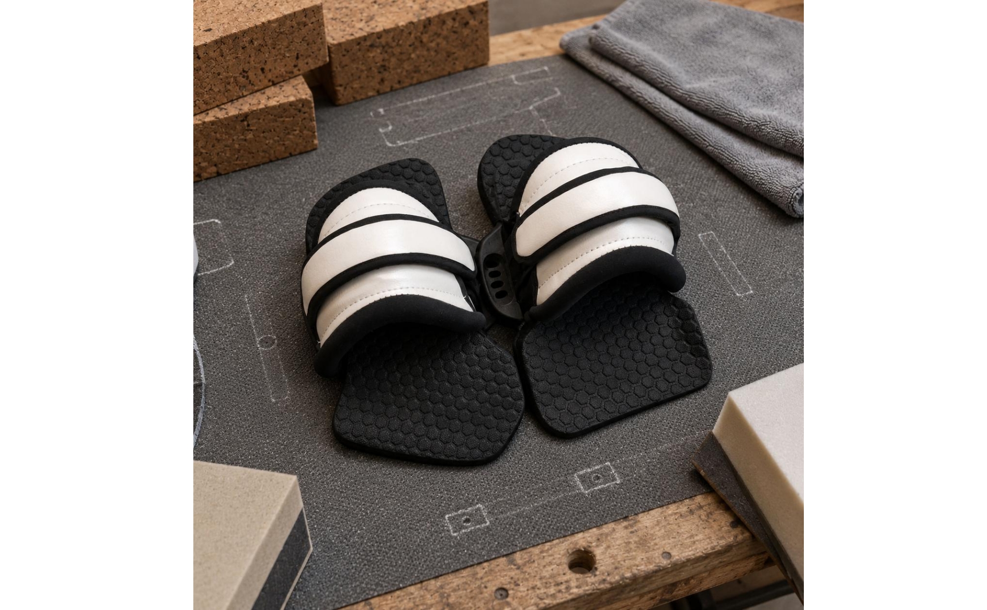 Board Foot Straps Padded Adjustable Foot Boots Textured