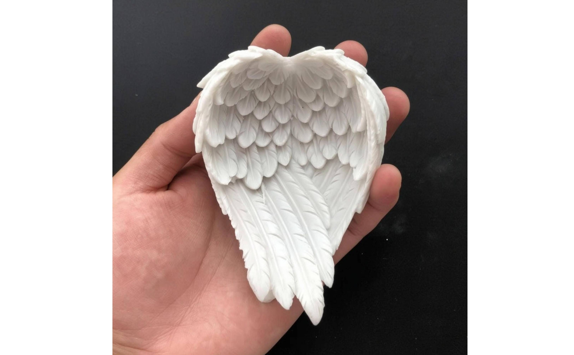 Engelsflügel-Halter einteilig Kristallkugelhalter molded