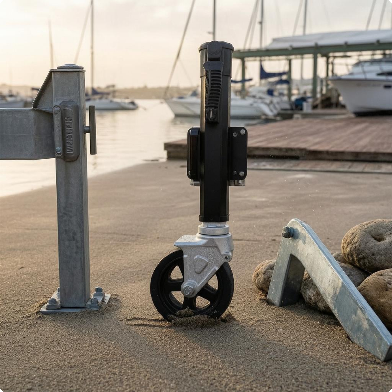 Rotating Hauling Lifting Device 195 Mm Elevate Range Towing Hardware Metal