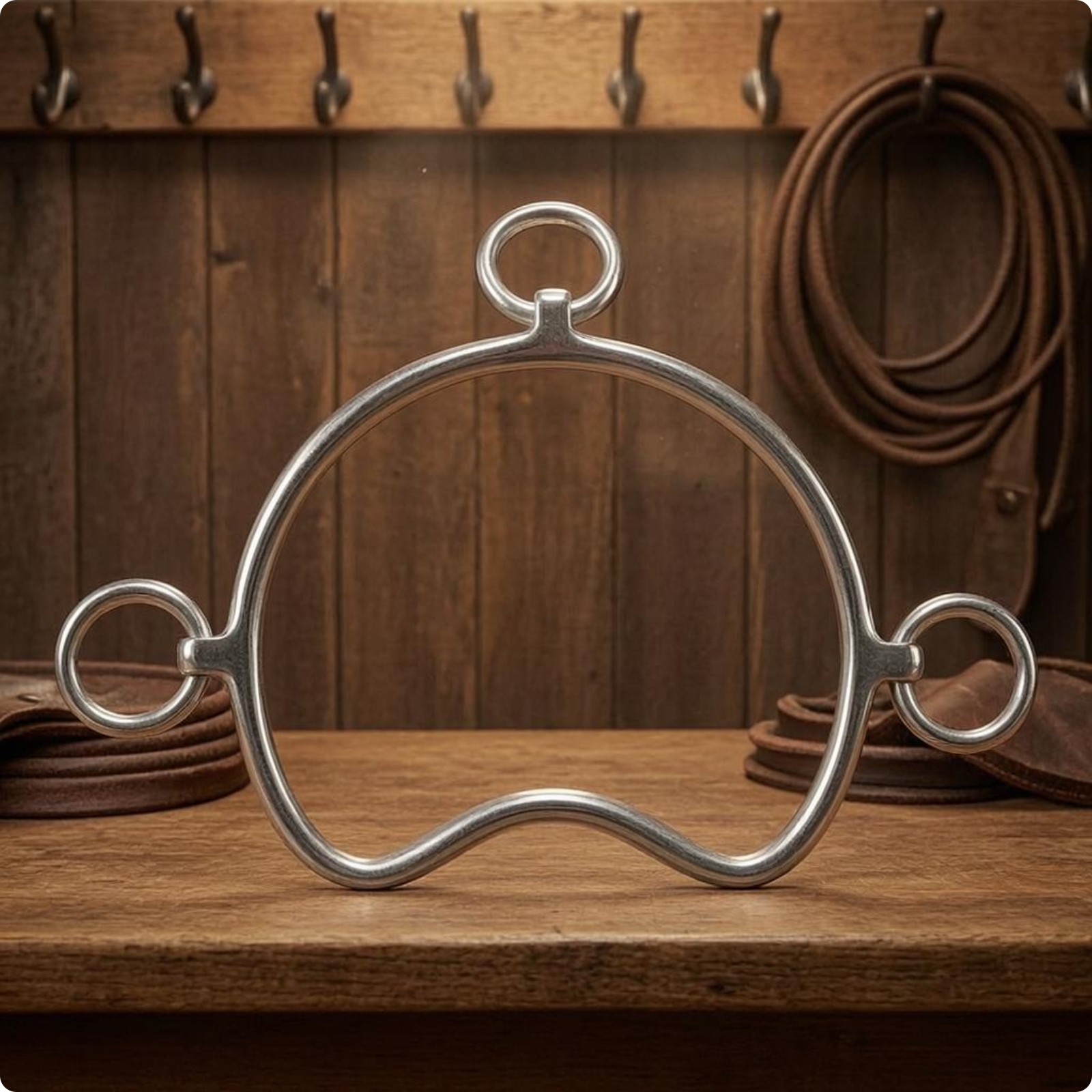Three-Loop Horse Shiny Equine Gear Rust Resistant