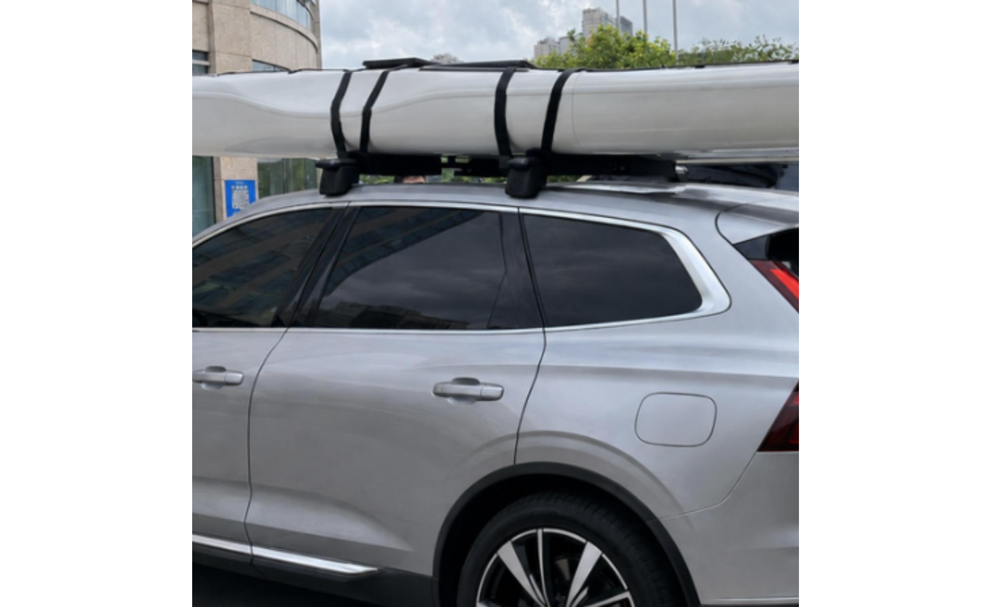2 Pieces Foam Roof Pad Recessed Strap Channel Kayak Roof Pad