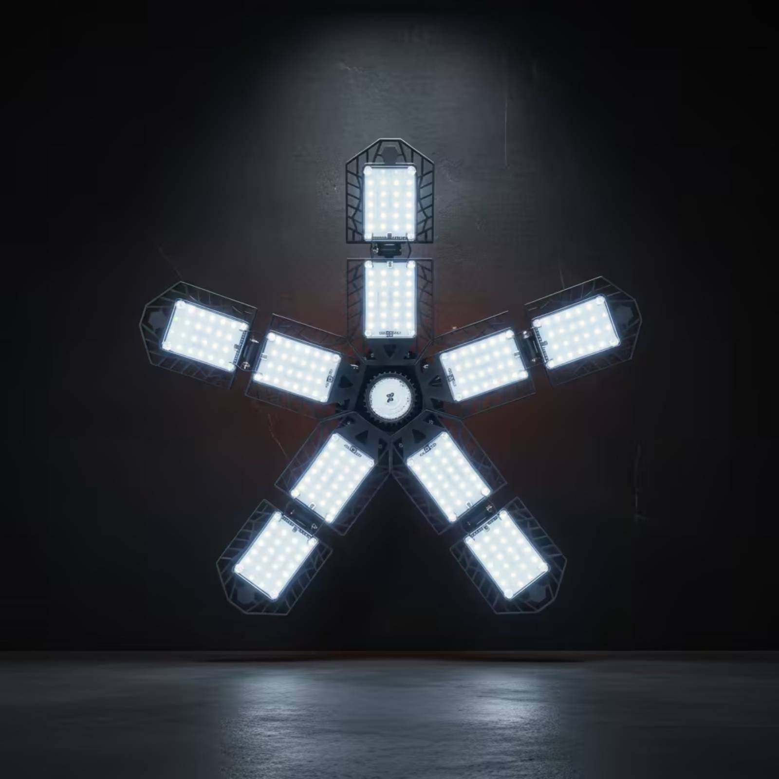 Foldable LED Garage Light Wide-Area Industrial Hanging Light Clear Lens - Produktbild 6