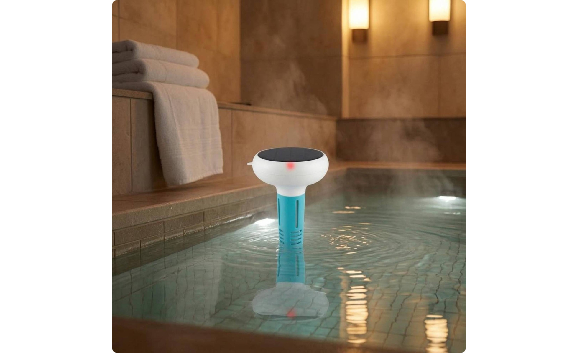 Smart Water Quality Tester 7-in-1 Solar Pool Tester Compact