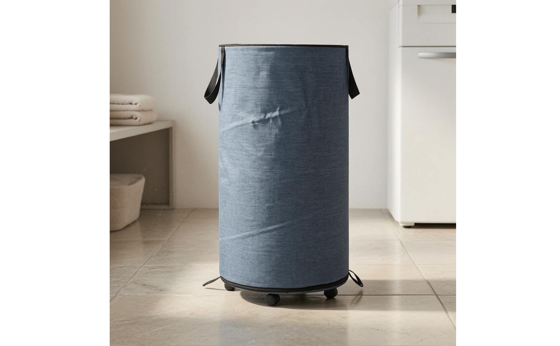 Foldable Laundry Hamper Removable Base Rolling Laundry Hamper Oxford Cloth