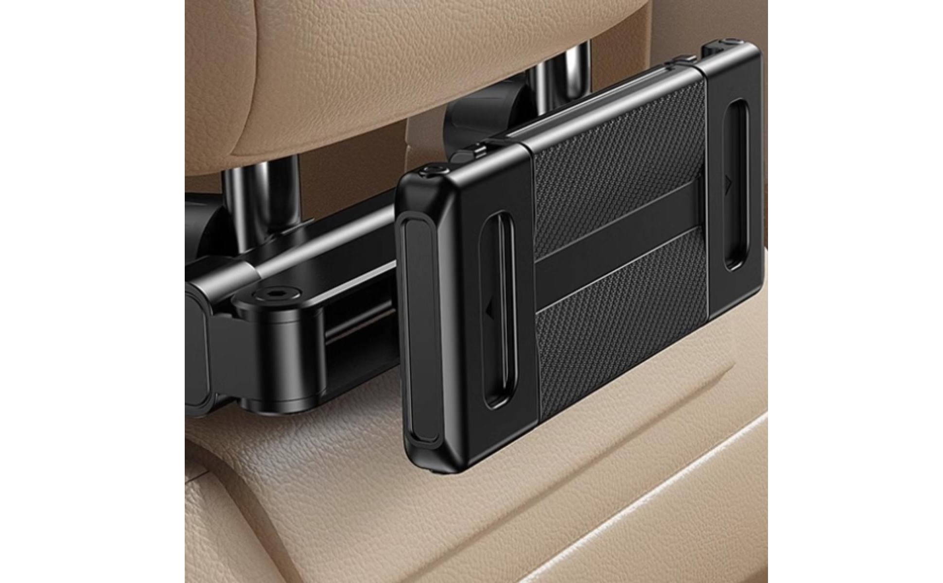 Rear-Seat Tablet Holder Folding Arm Car Headrest Tablet Stand Swivel Joints