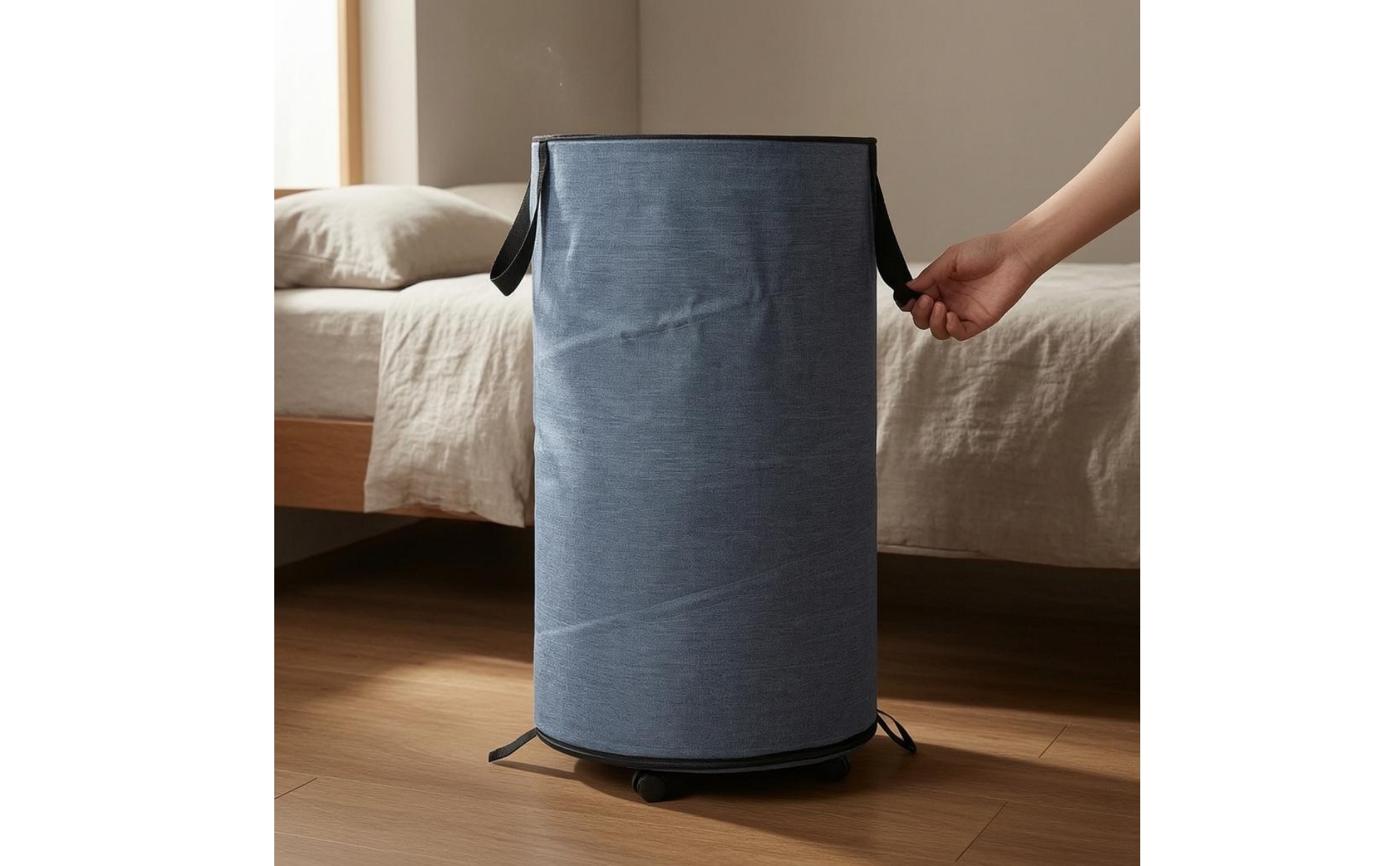Foldable Laundry Hamper Removable Base Rolling Laundry Hamper Oxford Cloth