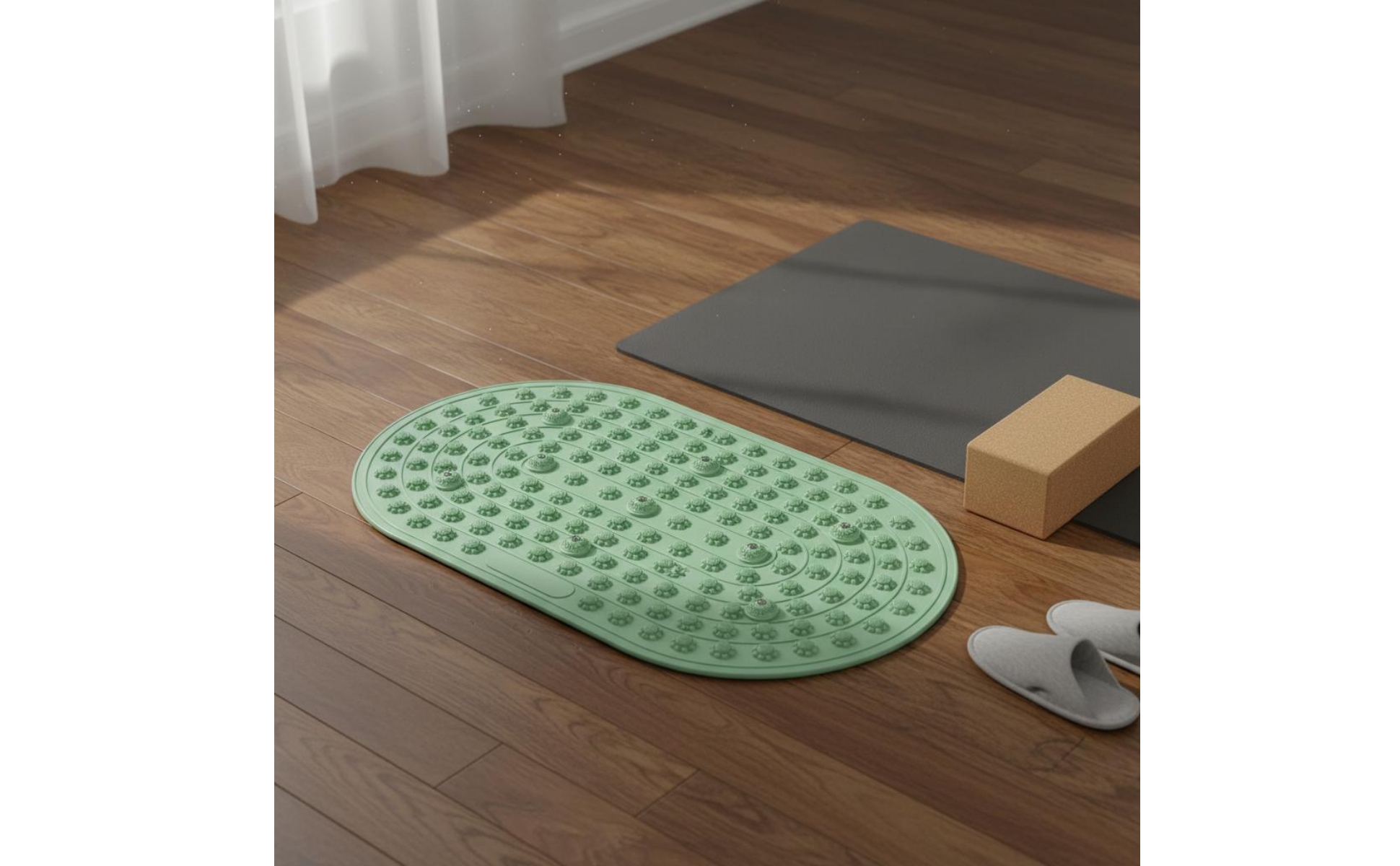 Silicone Foot Massage Mat Thick Rim Foot Massage Mat Rounded Edges