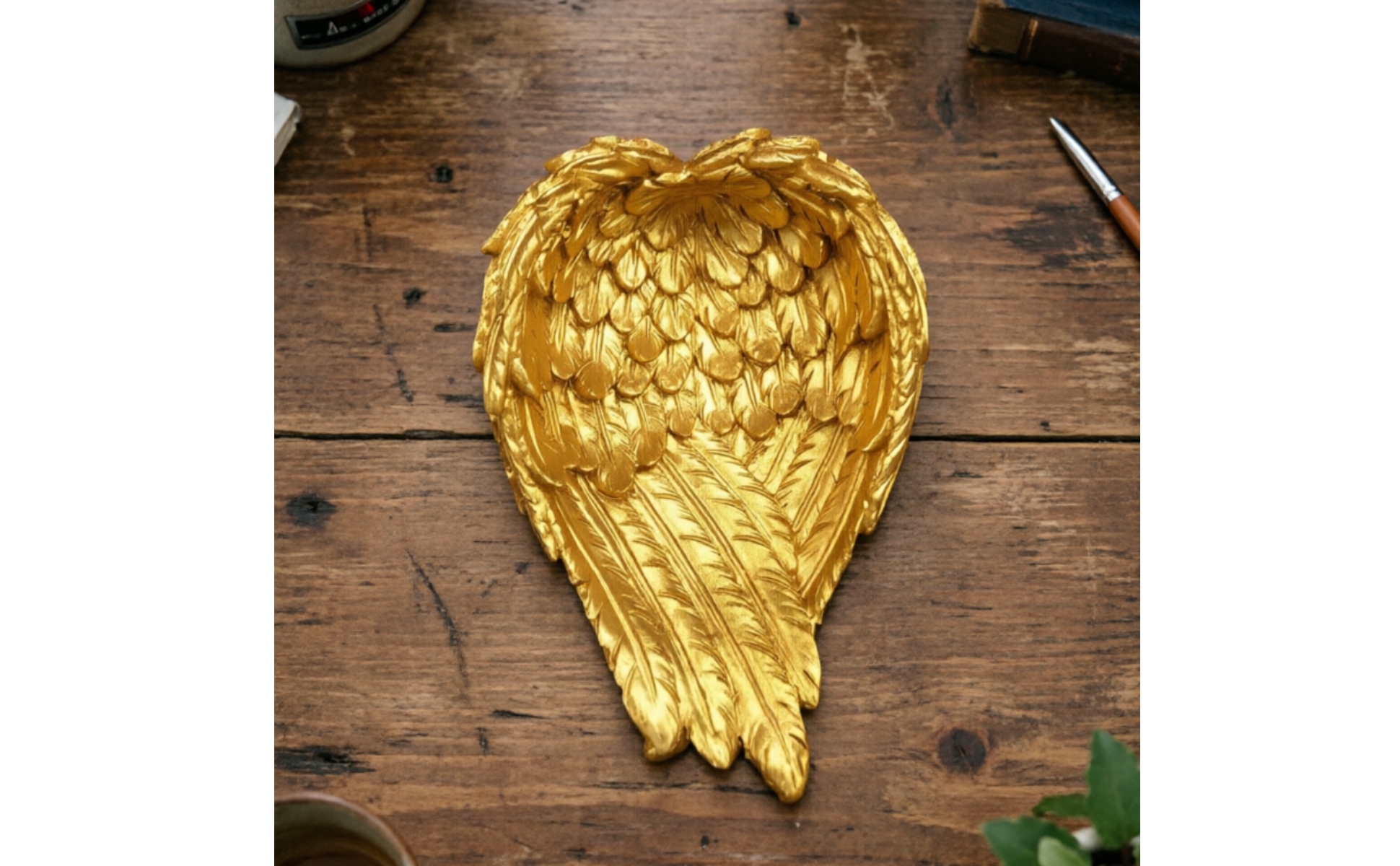 Engelsflügel-Halter einteilig Kristallkugelhalter molded