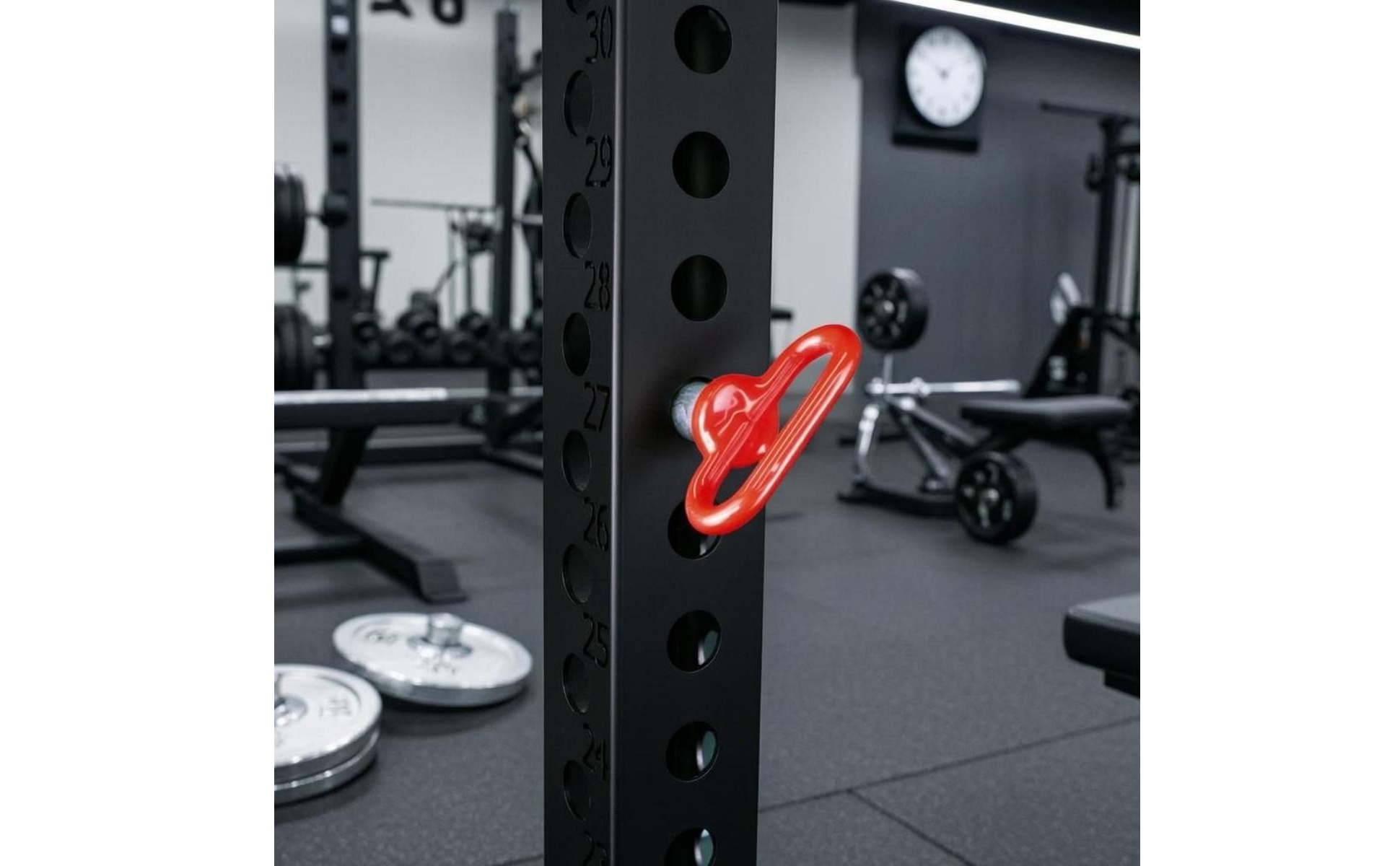 Fitness Rack Insert Peg T-Handle Gym Locking Peg Red Coated
