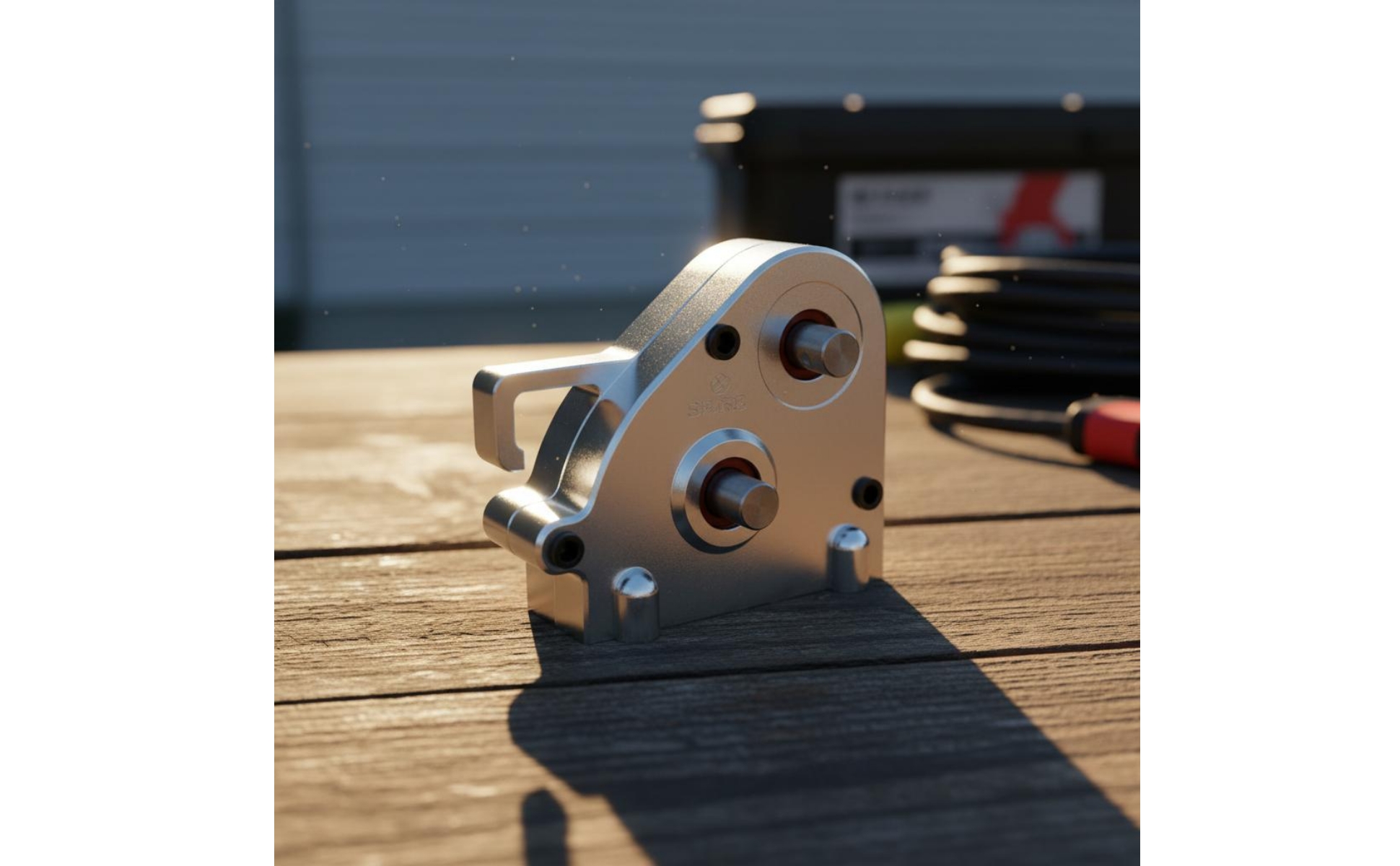Metal Central Gearbox Compact Central Gearbox Housing Mounting Holes