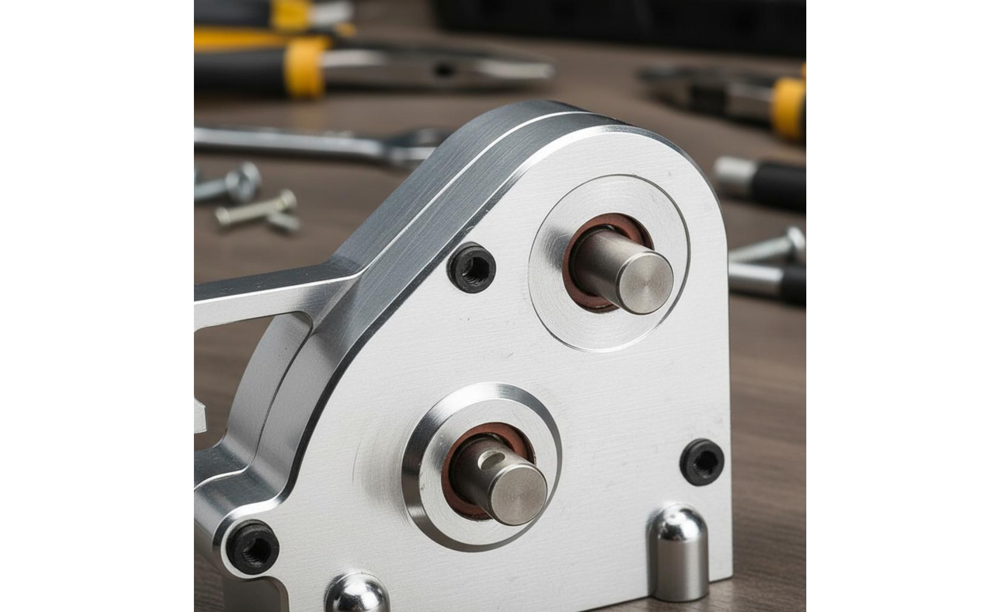 Metal Central Gearbox Compact Central Gearbox Housing Mounting Holes
