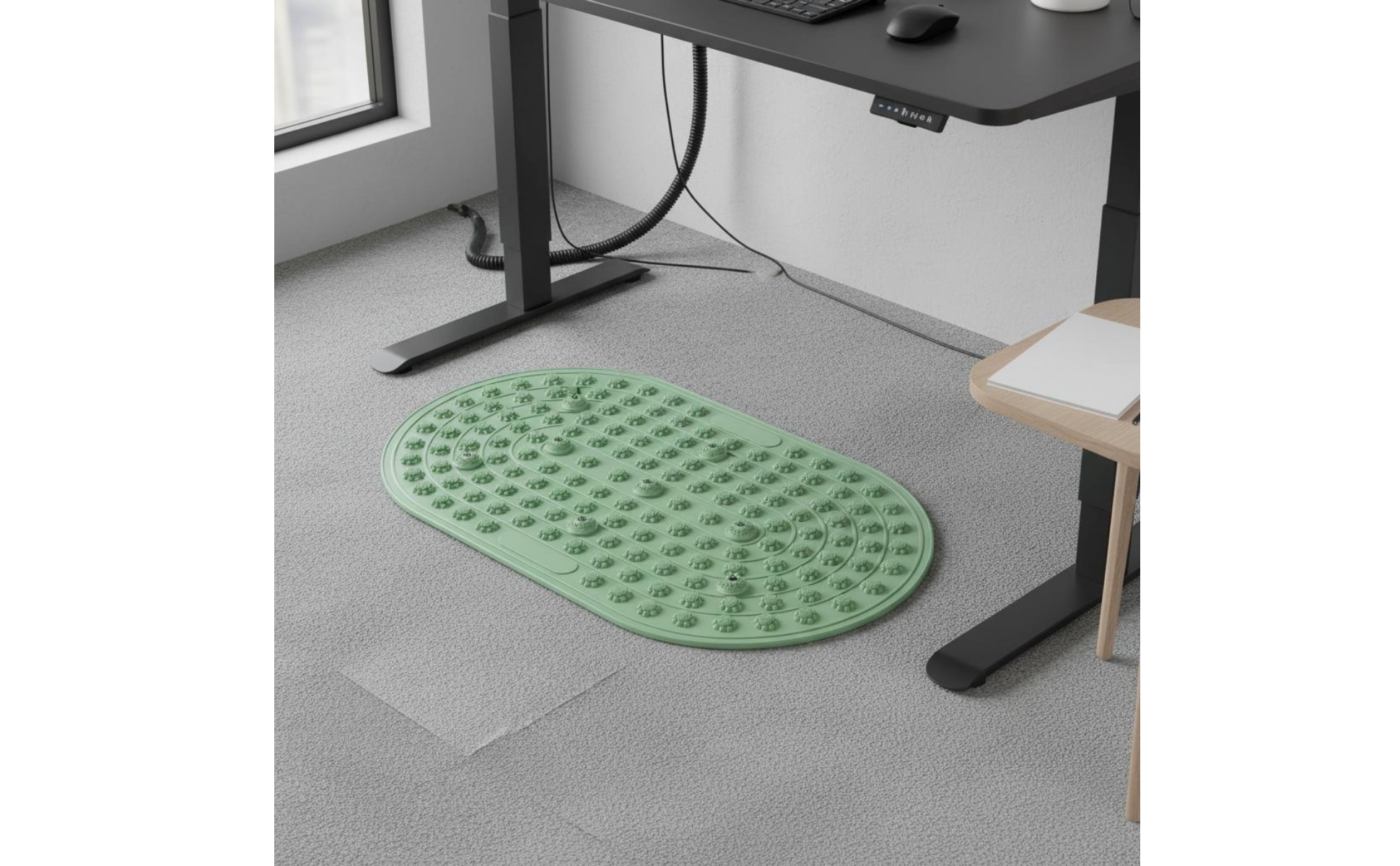 Silicone Foot Massage Mat Thick Rim Foot Massage Mat Rounded Edges