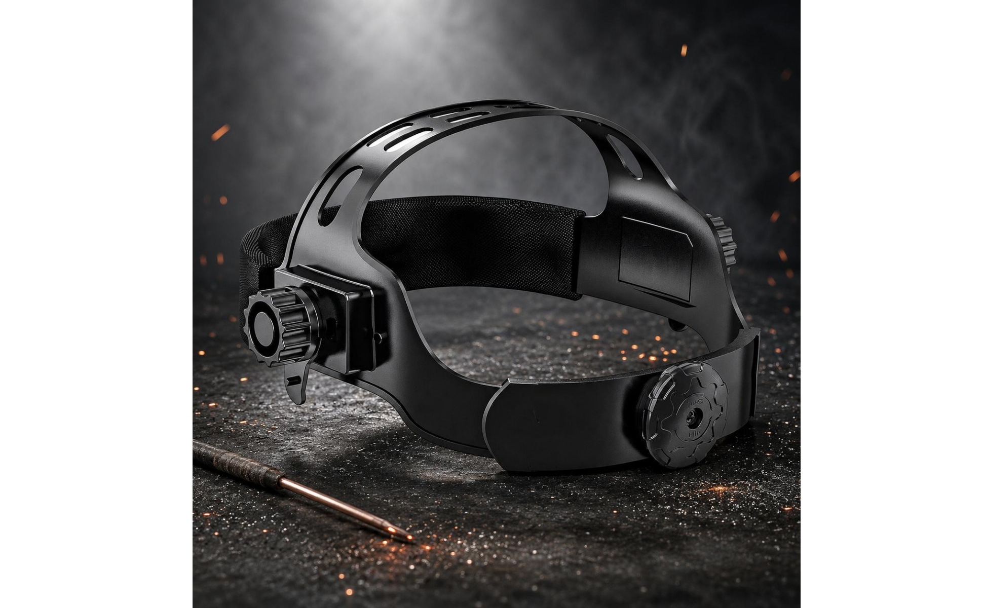 Metal-Joining Helmet Headband Side Knobs Metal-Joining Hood Headgear Molded