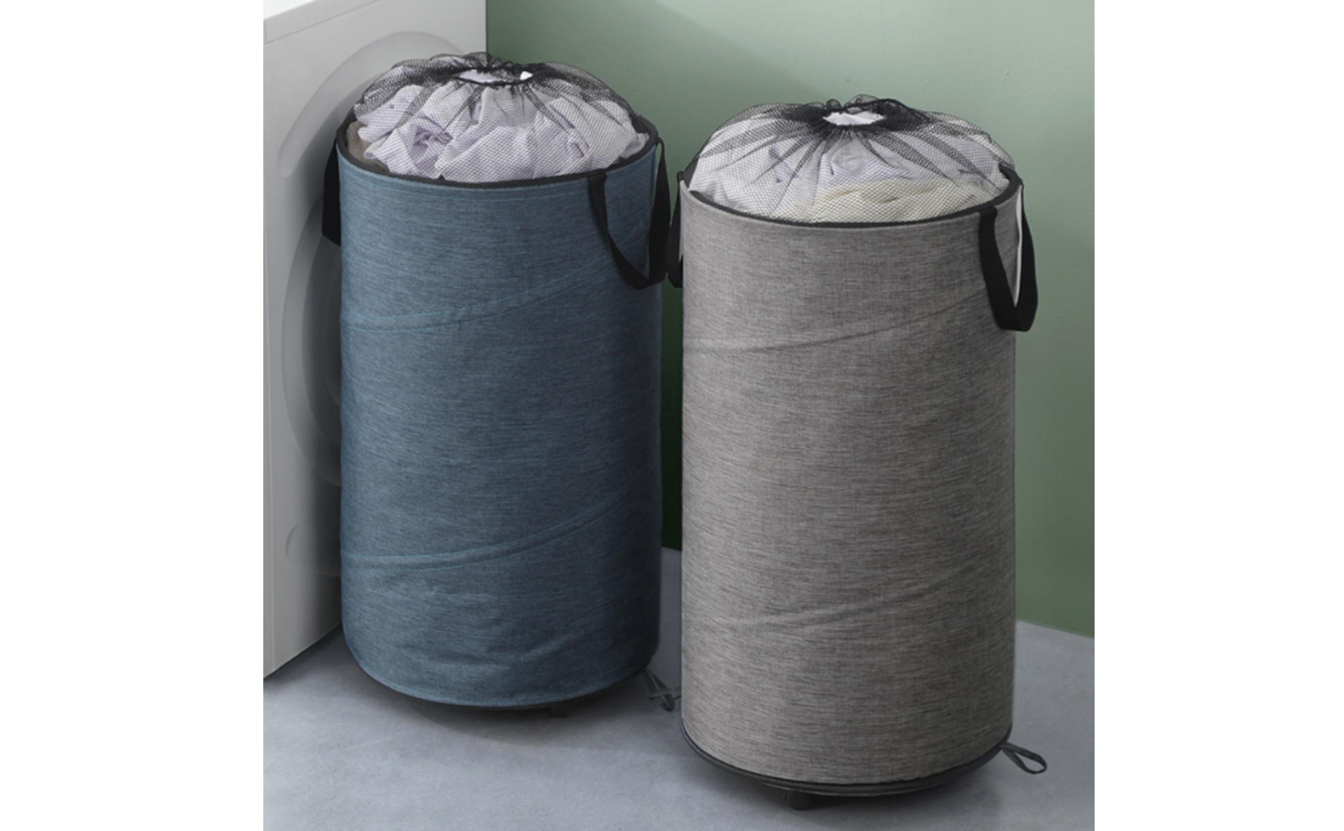 Foldable Laundry Hamper Removable Base Rolling Laundry Hamper Oxford Cloth