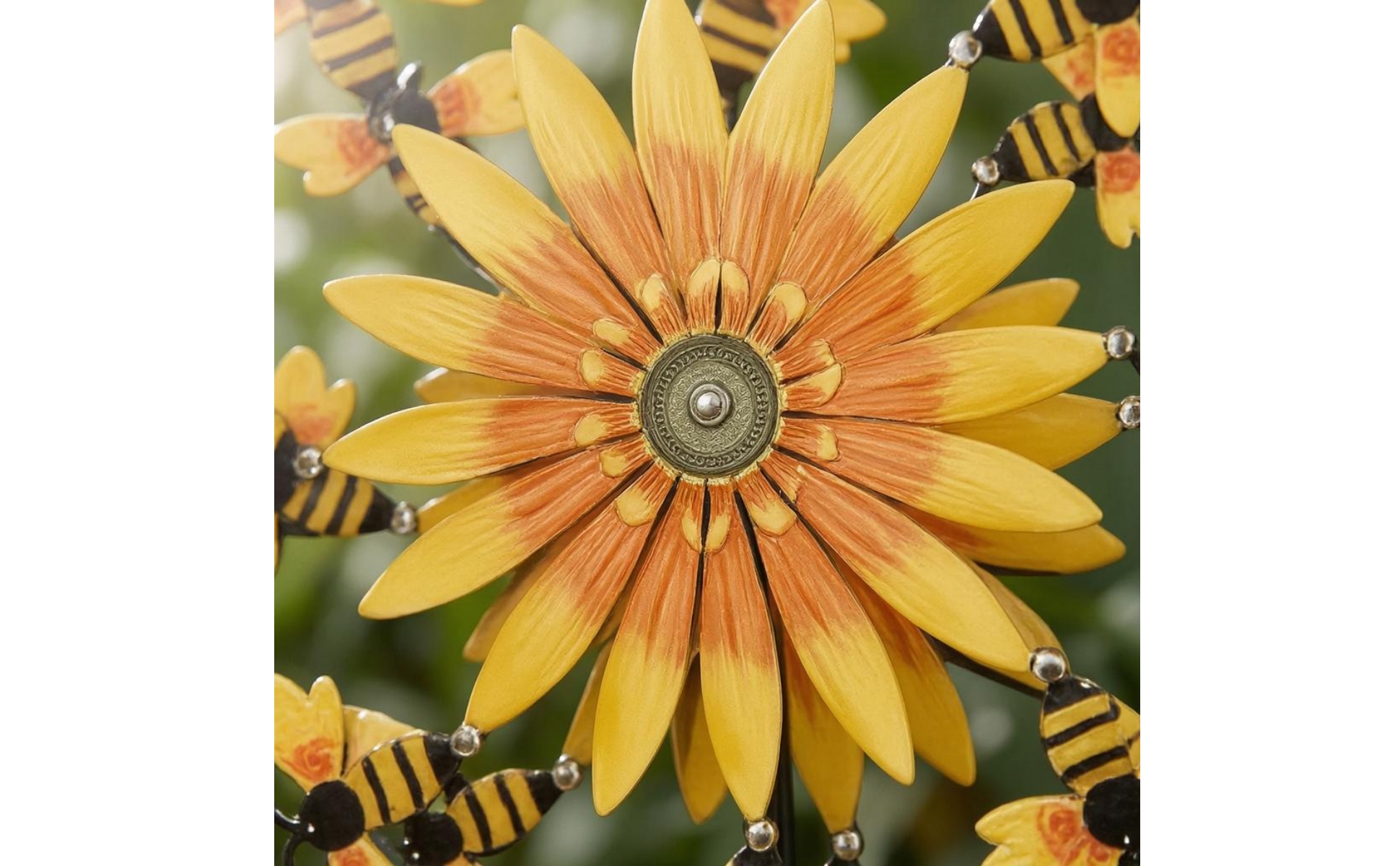 Floral Bee Wind Iron Floral Wind Ground Stake