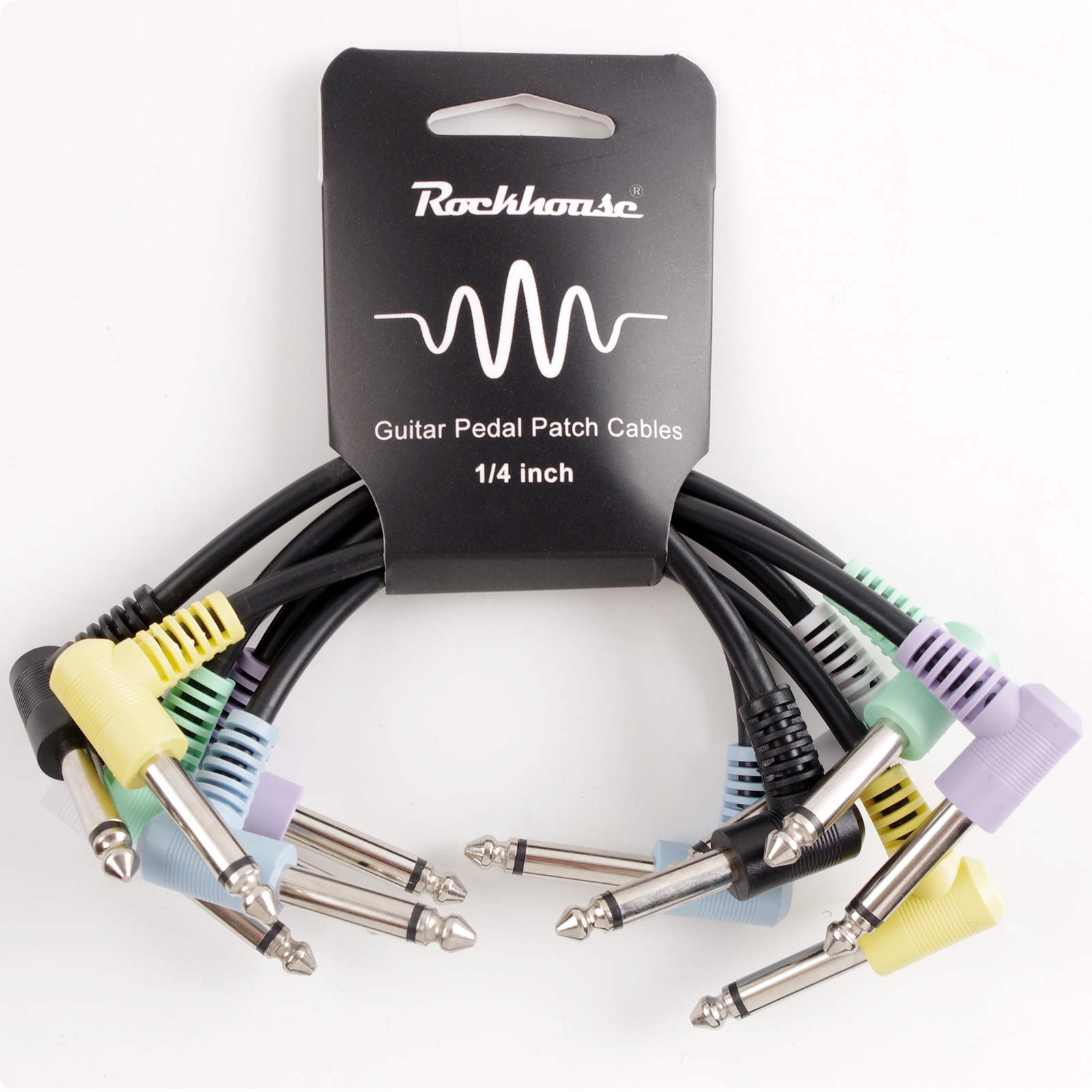 6 Pieces Guitar Pedal Cable Cable Ribbed Strain Relief Audio Accessory