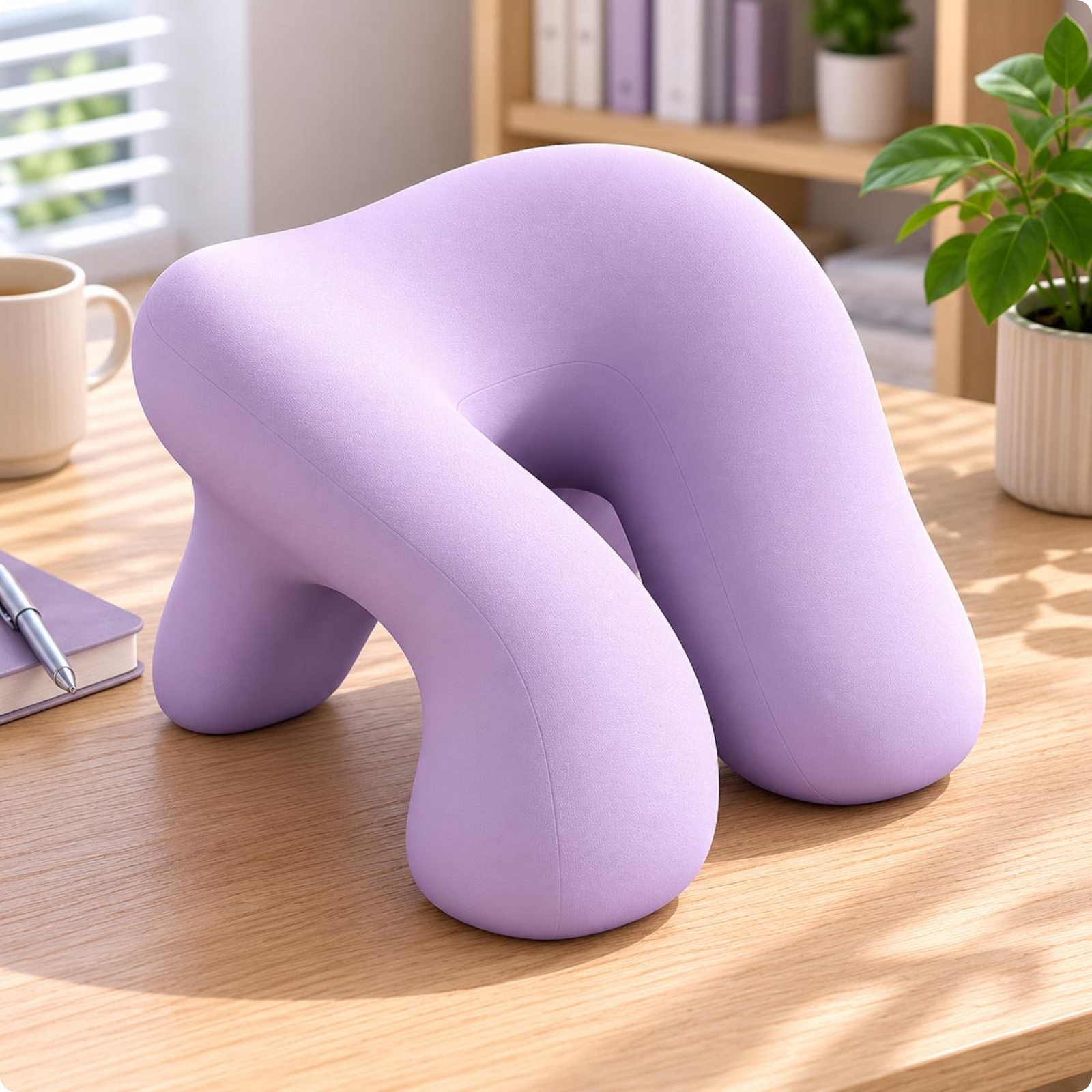 Office Rest Pillow Contoured Desk Rest Pillow Hollow Breathing Area