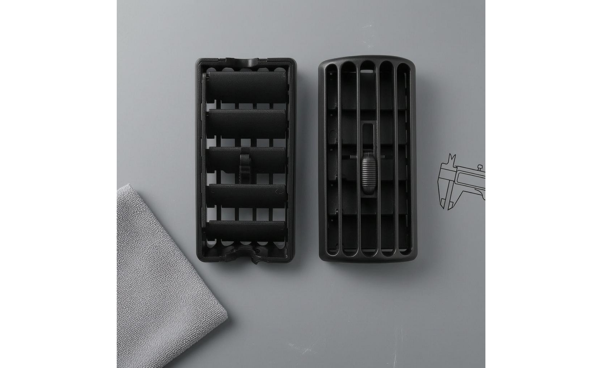 Air Vent Grille Cover Slotted Side Air Vent Cover Left and Right Pair