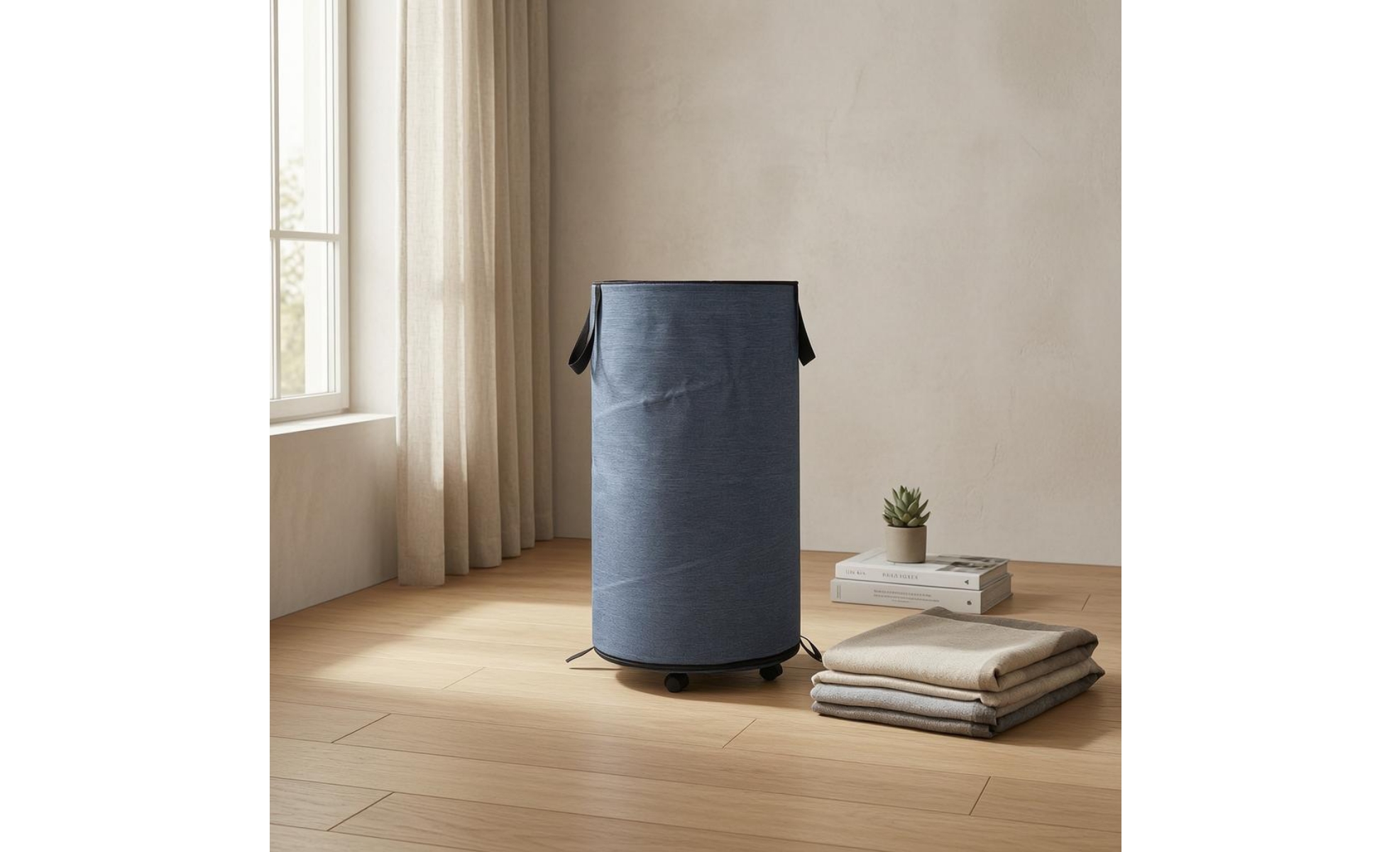 Foldable Laundry Hamper Removable Base Rolling Laundry Hamper Oxford Cloth