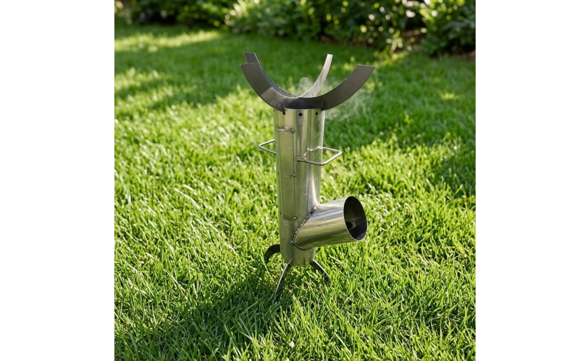 Portable Folding Cylindrical Cooker Side Fuel Feed Folding Leg Cylindrical