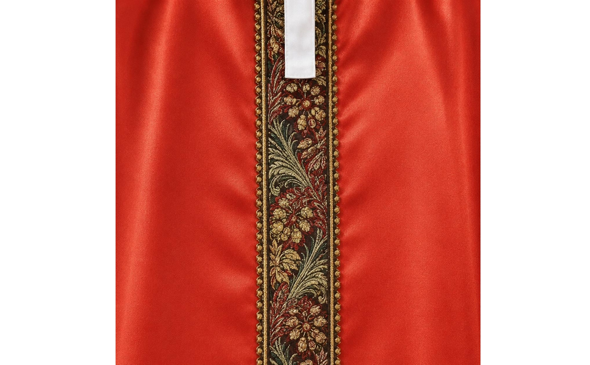 Robe and Cape Costume Patterned Trim Clergy Costume Outfit Long Sleeve