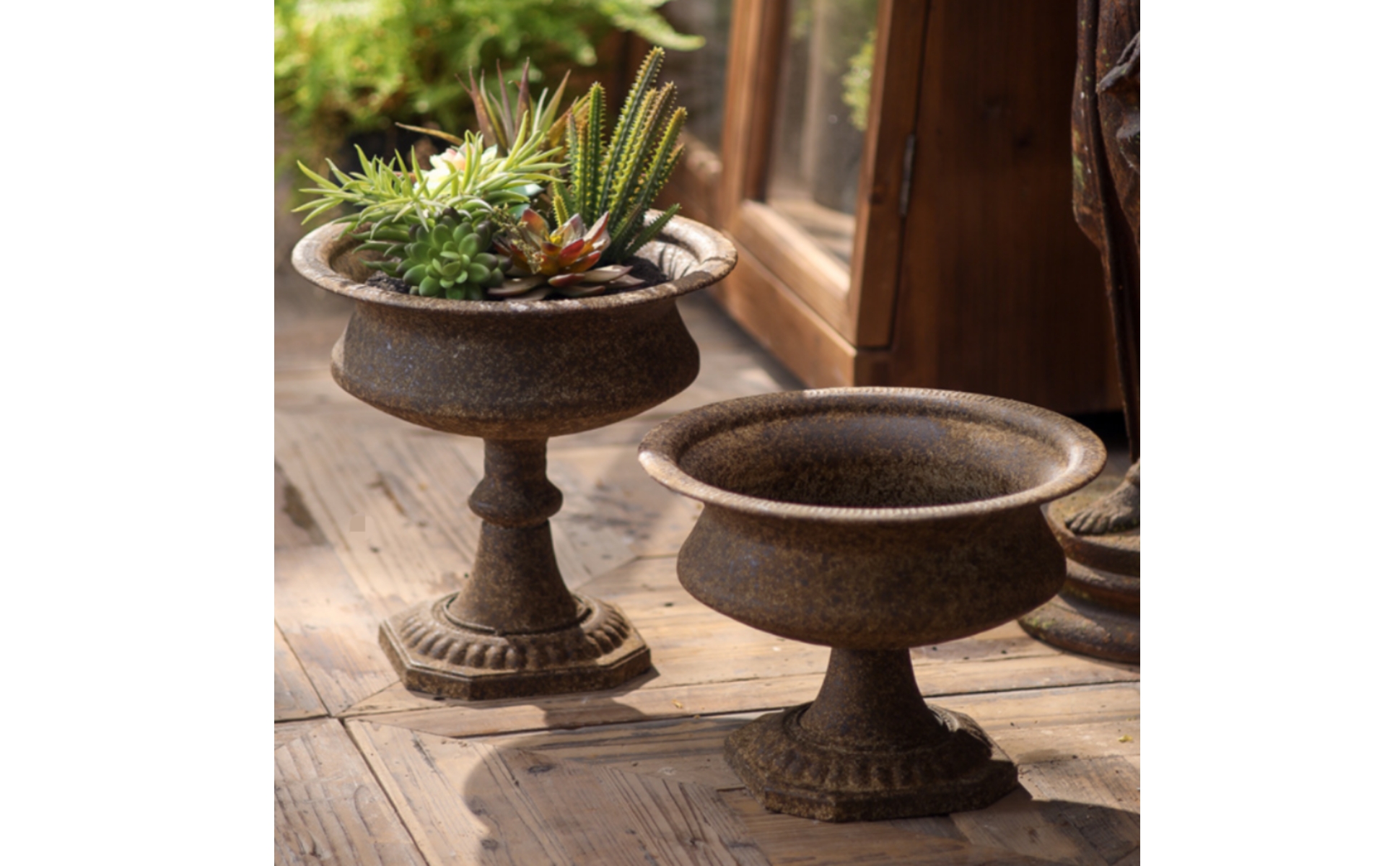 Vintage Metal Flower Vase Flared Brim Vintage Iron Vase Antique for Dining Table