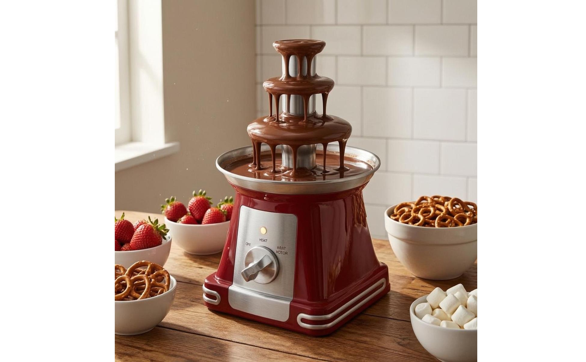 Countertop Chocolate Movement Display Glow Three-Tier-Tier Chocolate Movement