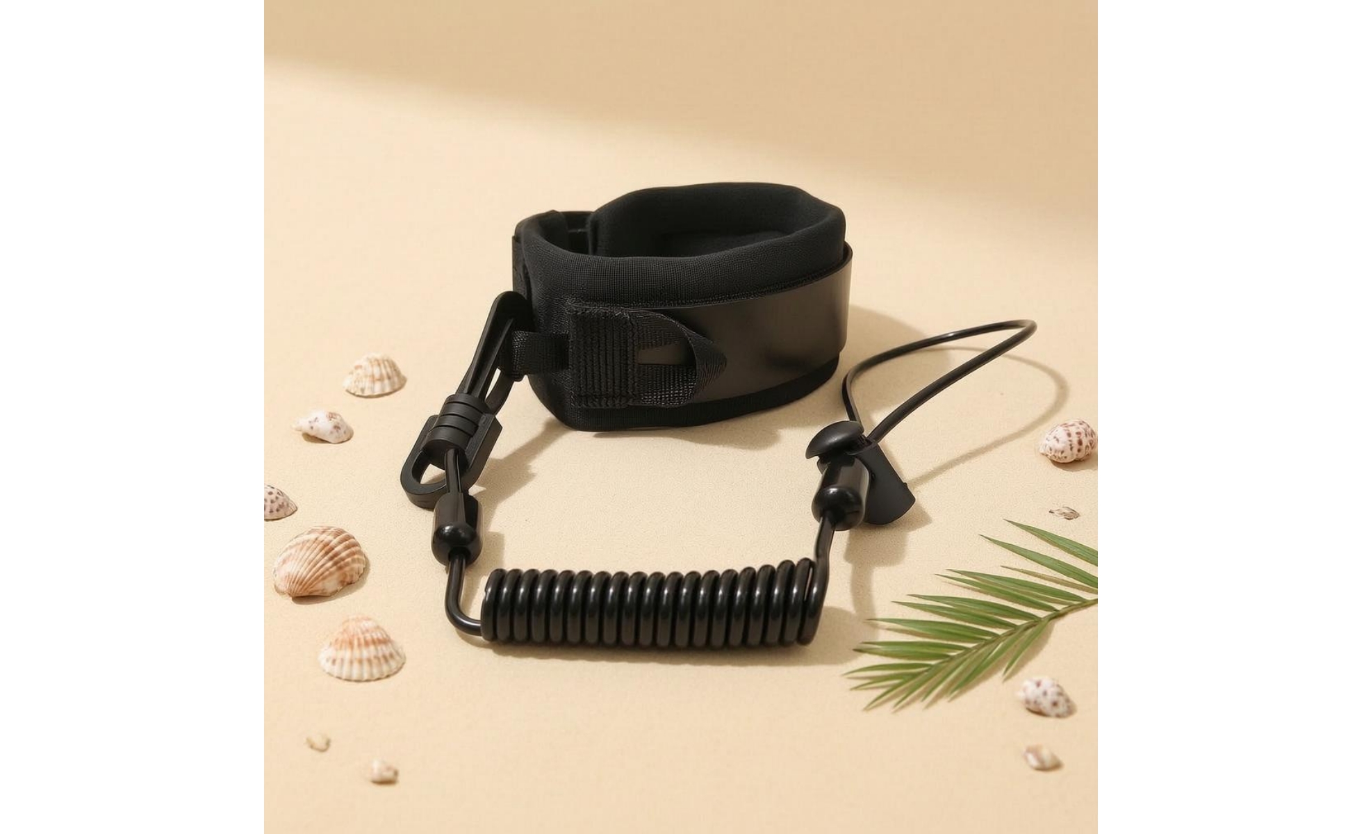 Padded Cuff Leash Anti-Loss Coiled Leash for Diving, Surfing