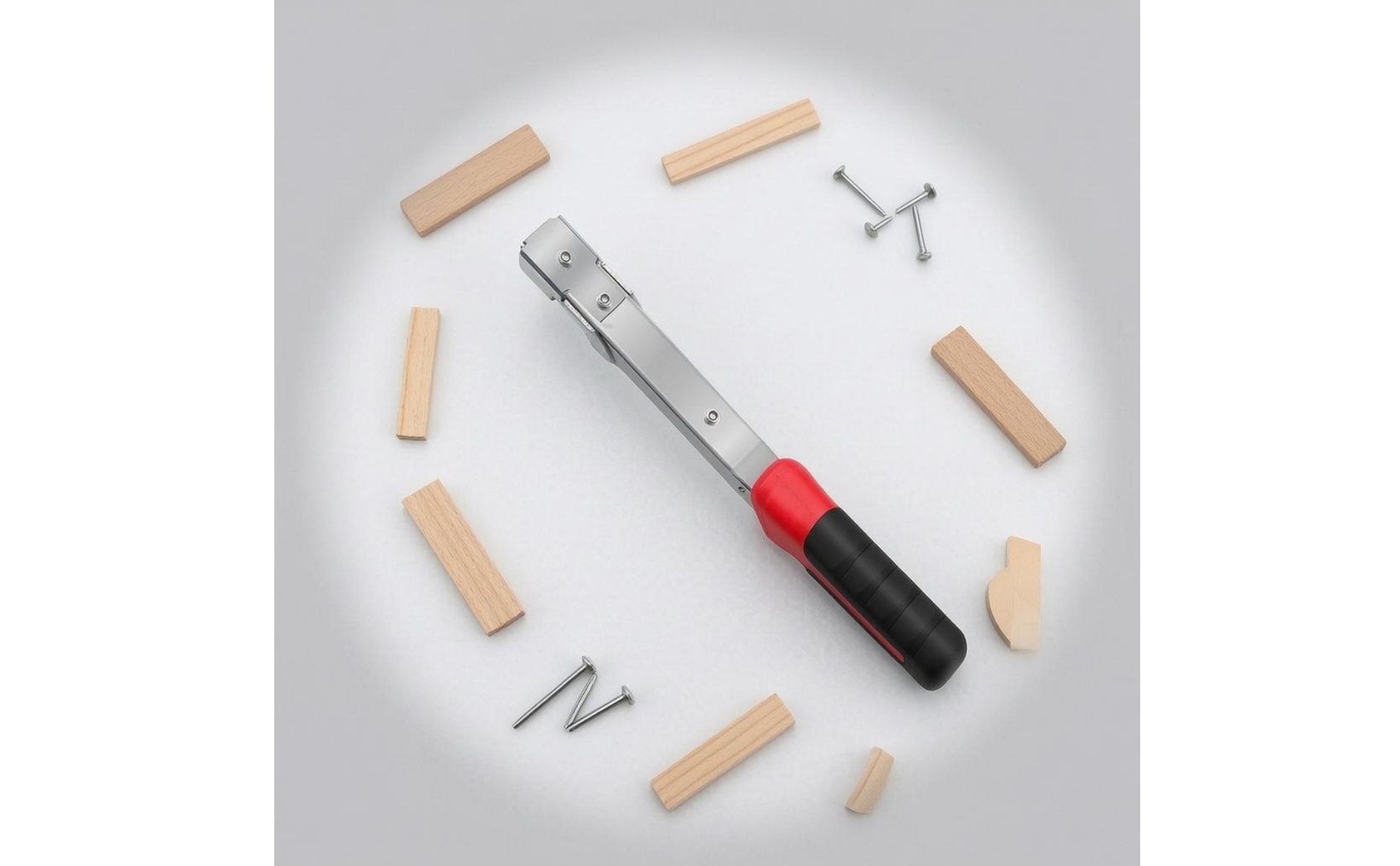 Manual Hammer Stapler Alloy Steel Hammer Tacker Stapler TRP Handle