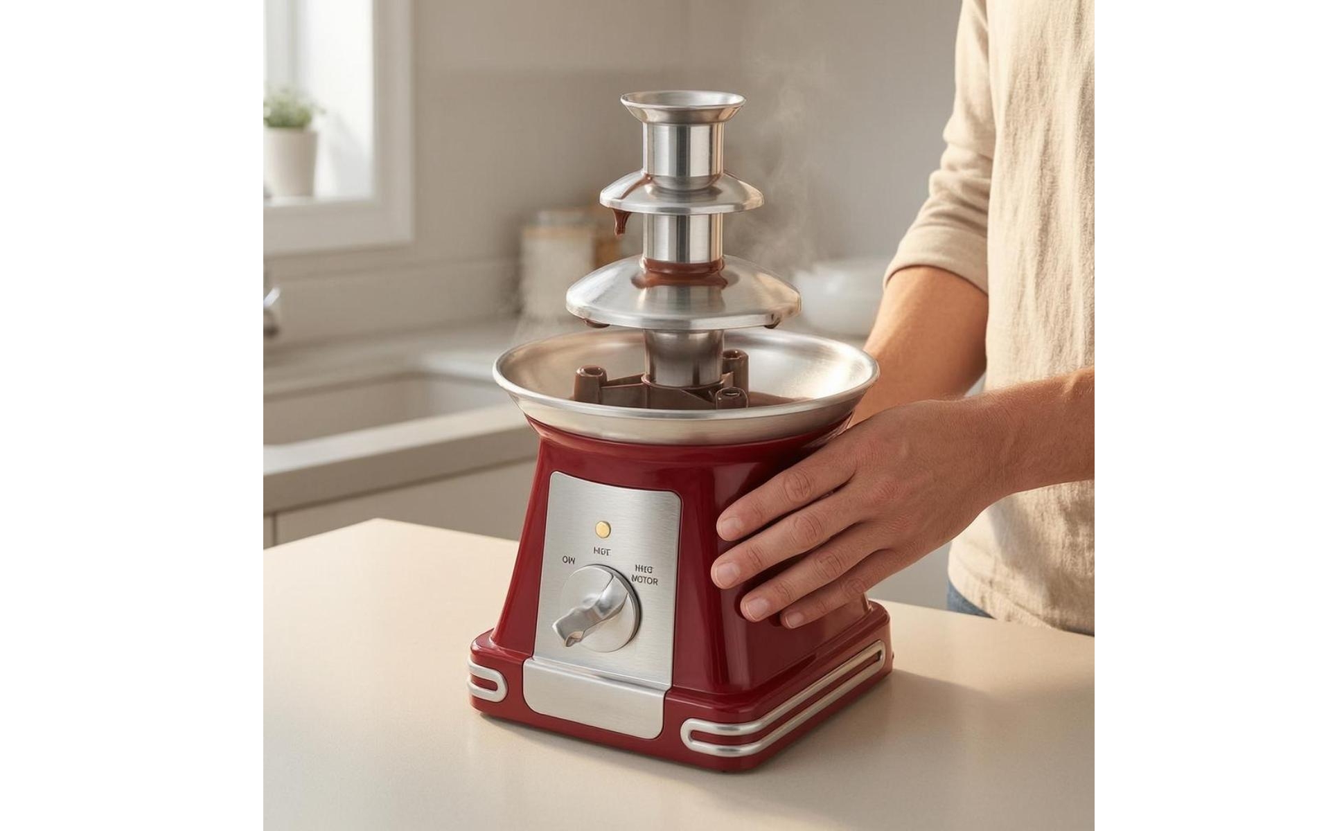 Countertop Chocolate Movement Display Glow Three-Tier-Tier Chocolate Movement