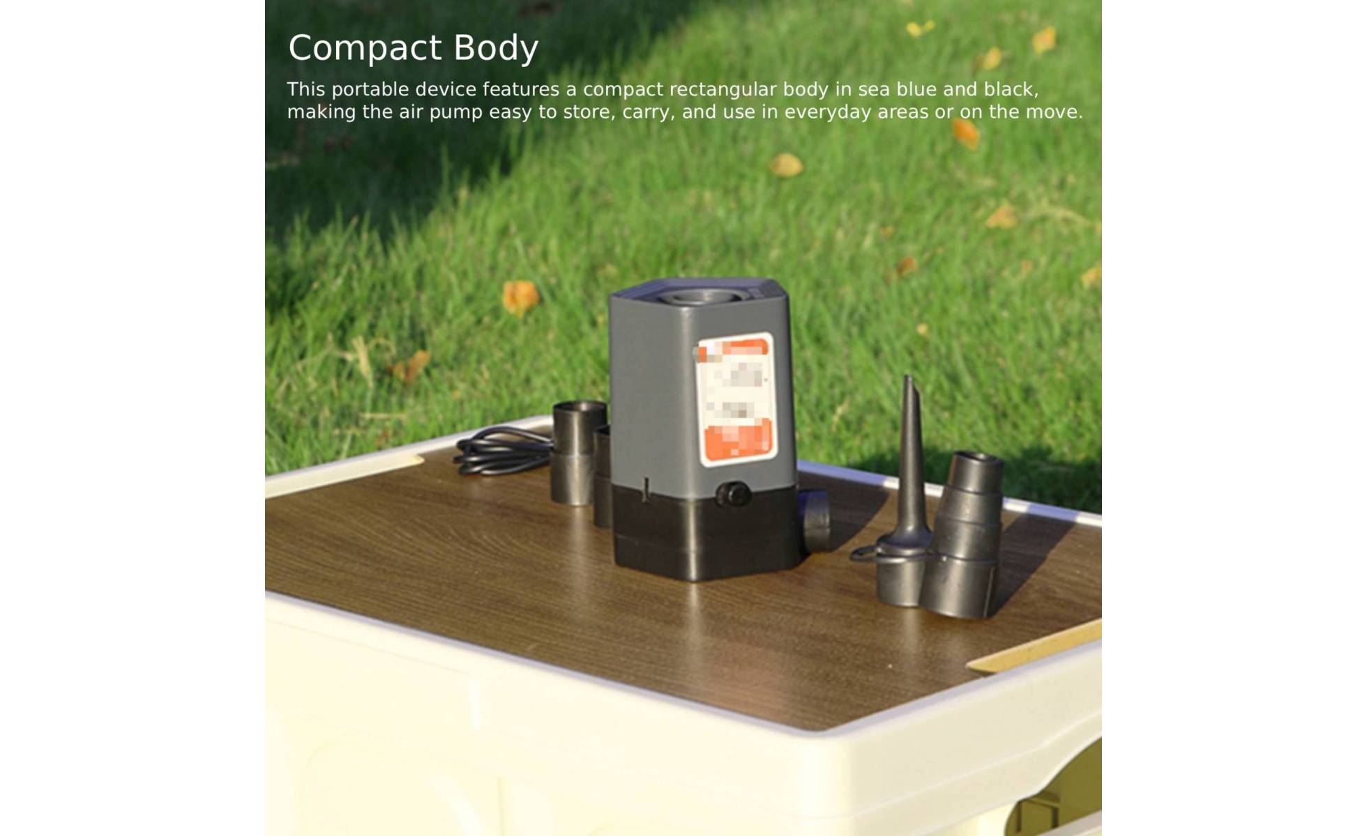 Portable Inflator 1000 mAh USB Rechargeable Electric Air Pump Lithium Battery