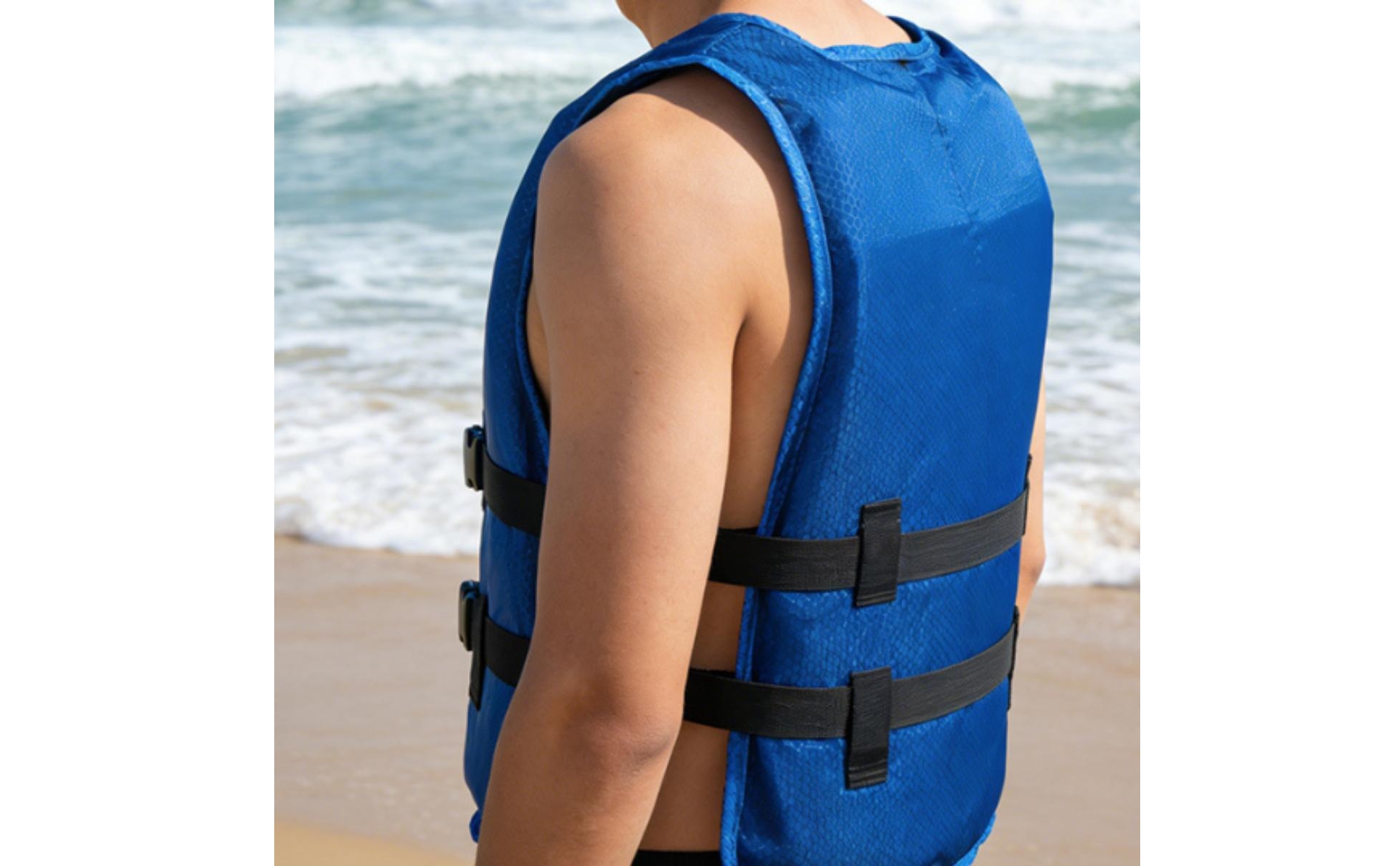 Personal Flotation Device Quick-Release Buckles Sleeveless Life Vest for Fishing