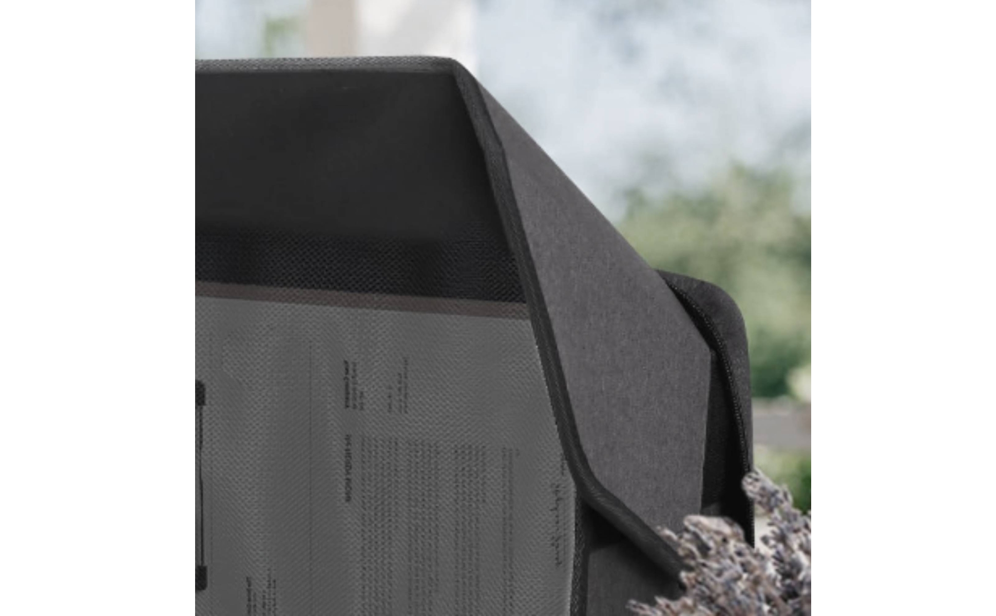 Laptop Privacy Shade Textured Textile Foldable Laptop Hood Stitched Seams