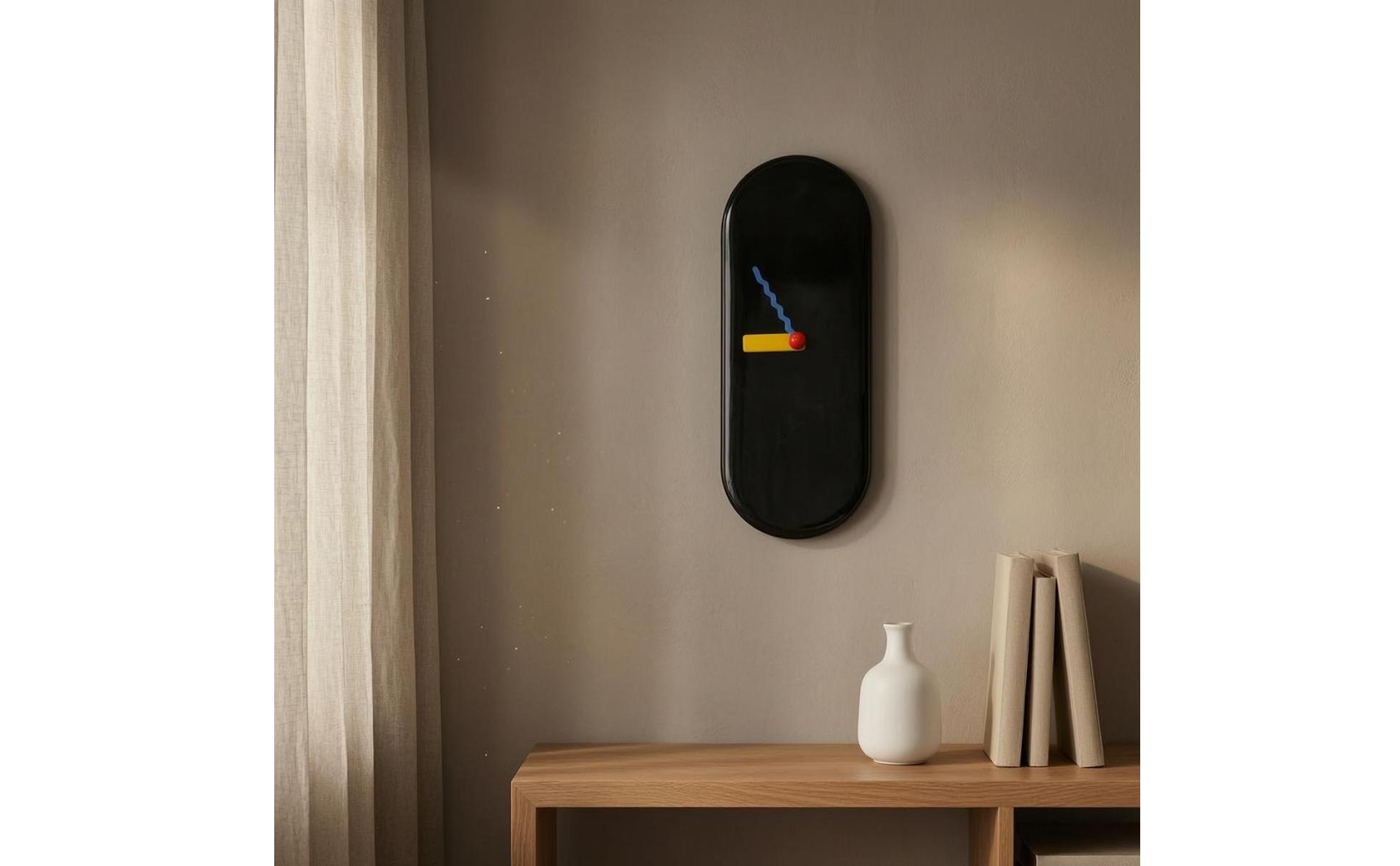 Minimalist Wall Colorful Hands Clock Colorful Hands Slim Wall Colorful Hands