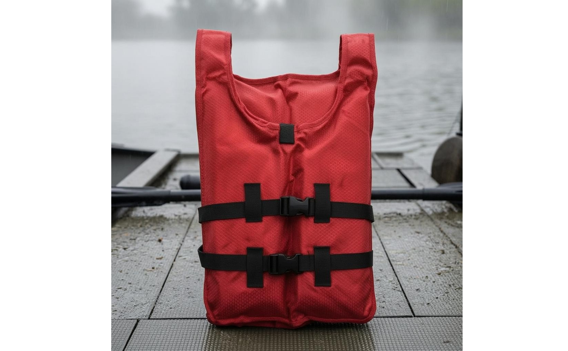 Personal Flotation Device Quick-Release Buckles Sleeveless Life Vest for Fishing