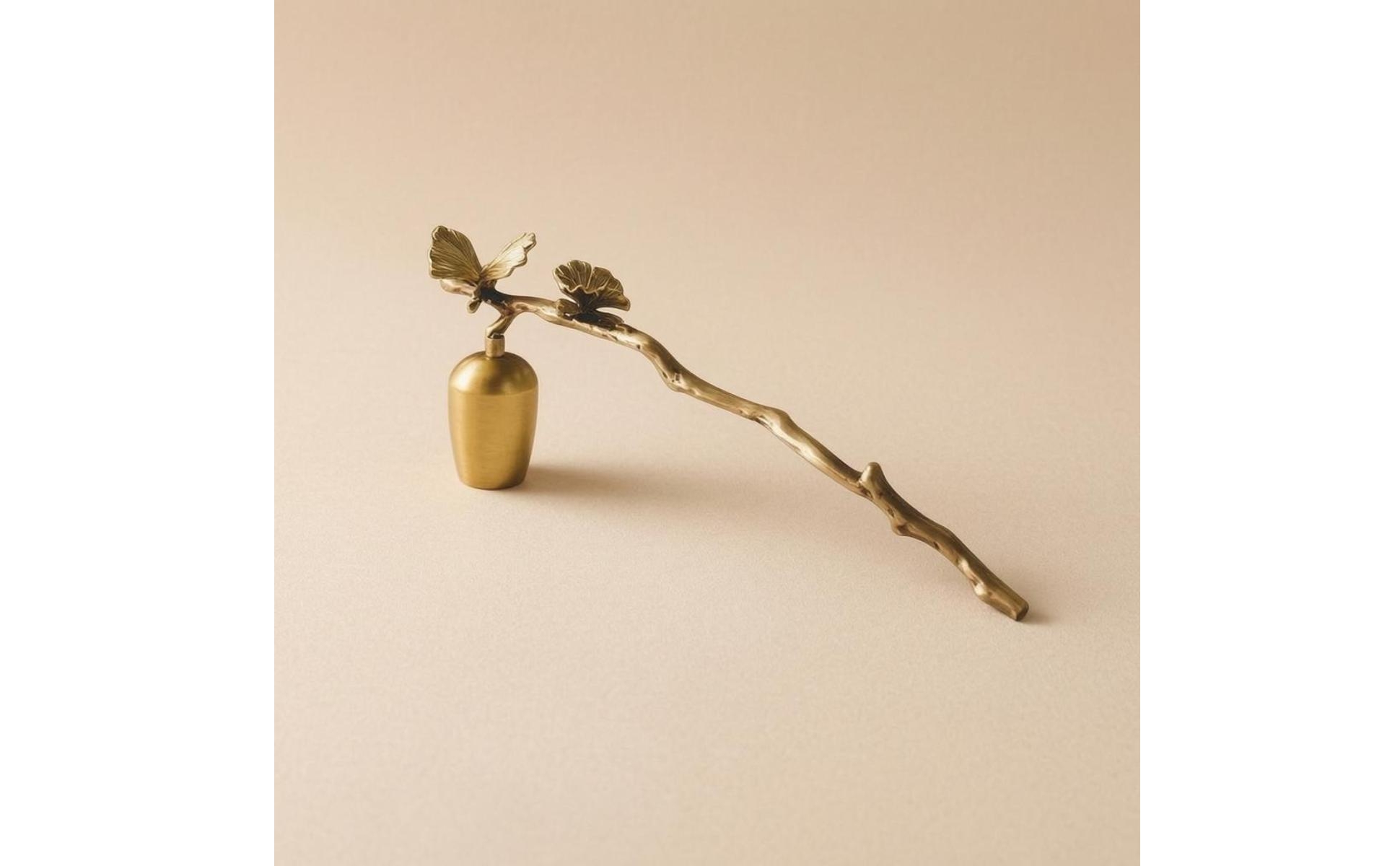 Kerzenlöscher mit Ginkgoblatt Ginkgo-Design Kerzenlöscher mit Schmetterling